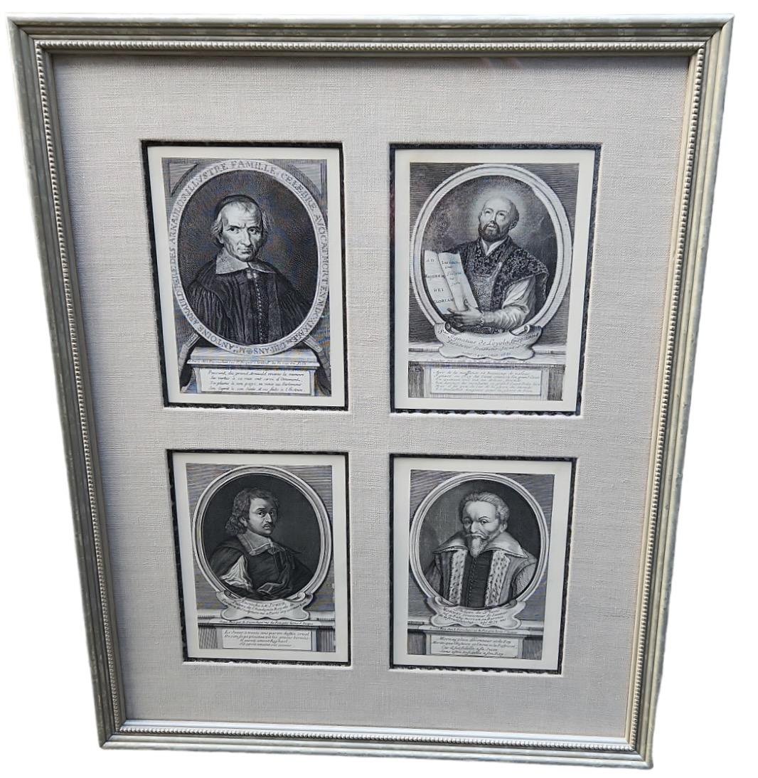 Wood 18th Century Framed Lithographs of Important Men - 21 Available For Sale