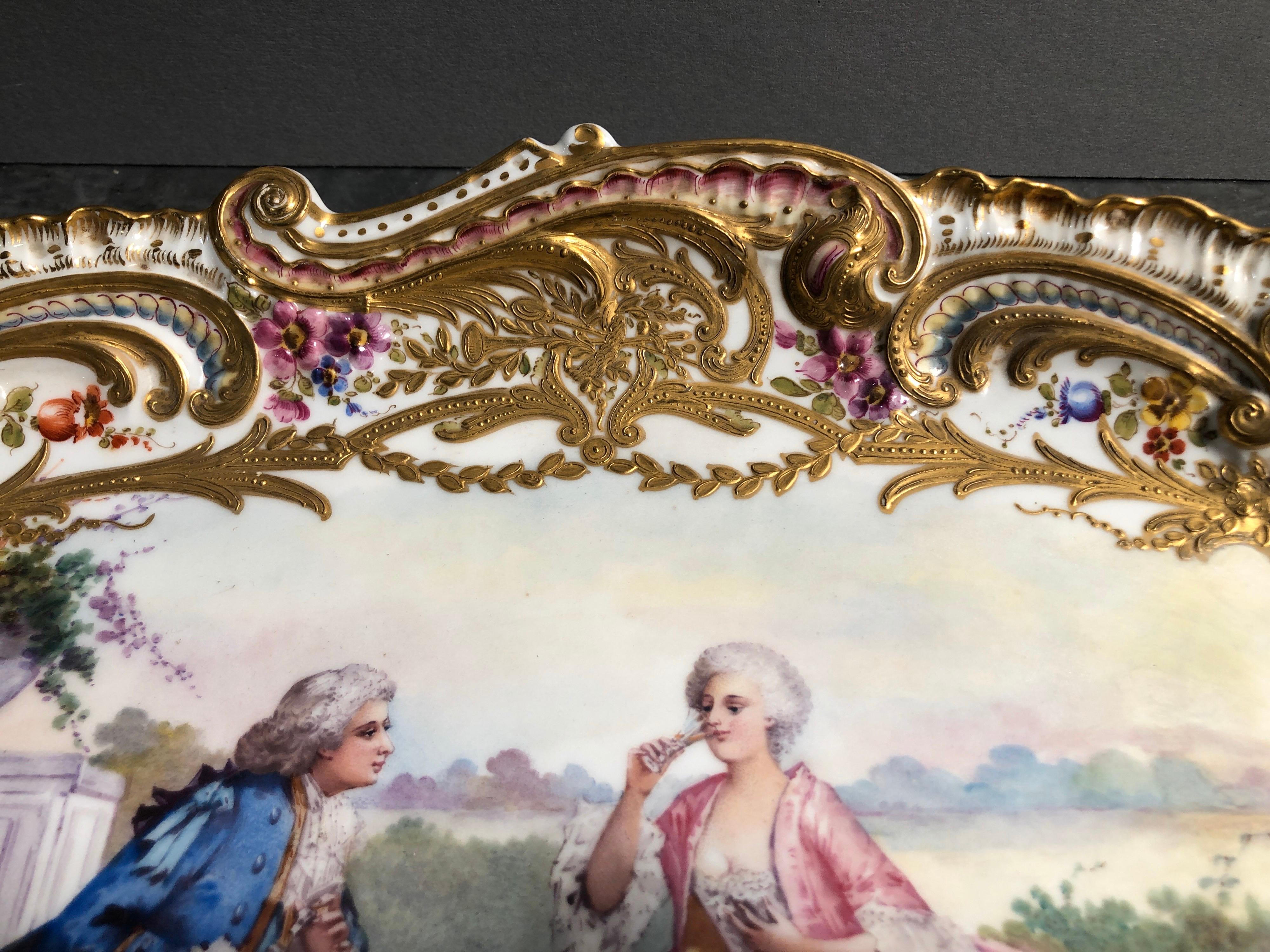 18. Jahrhundert Frankreich Louis XV Porzellan Sévres Schale:: 1758 (Mitte des 18. Jahrhunderts)