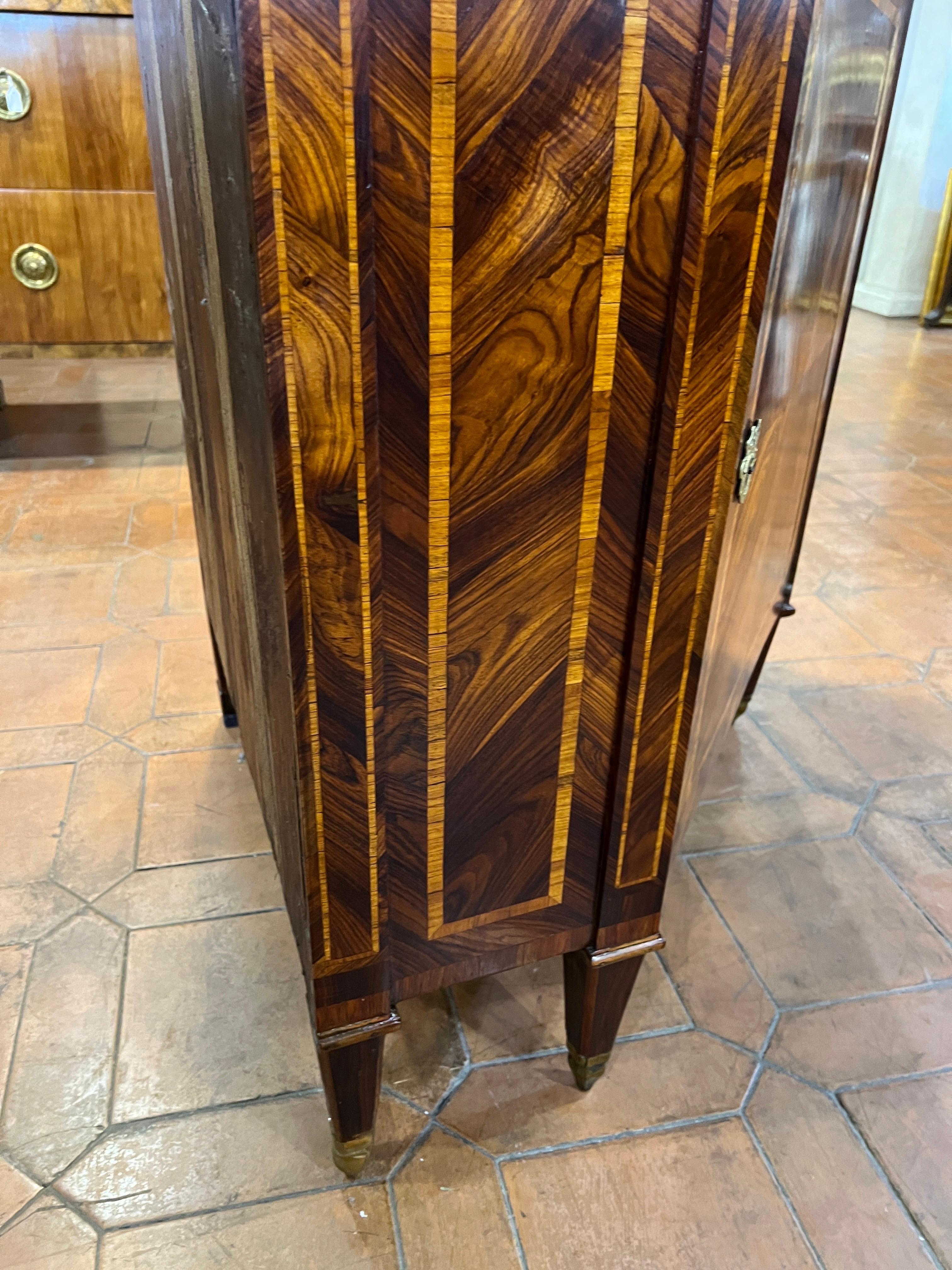 18th Century France Louis XVI Kingwood Cabinet Inlay with Marble Top 1700 9