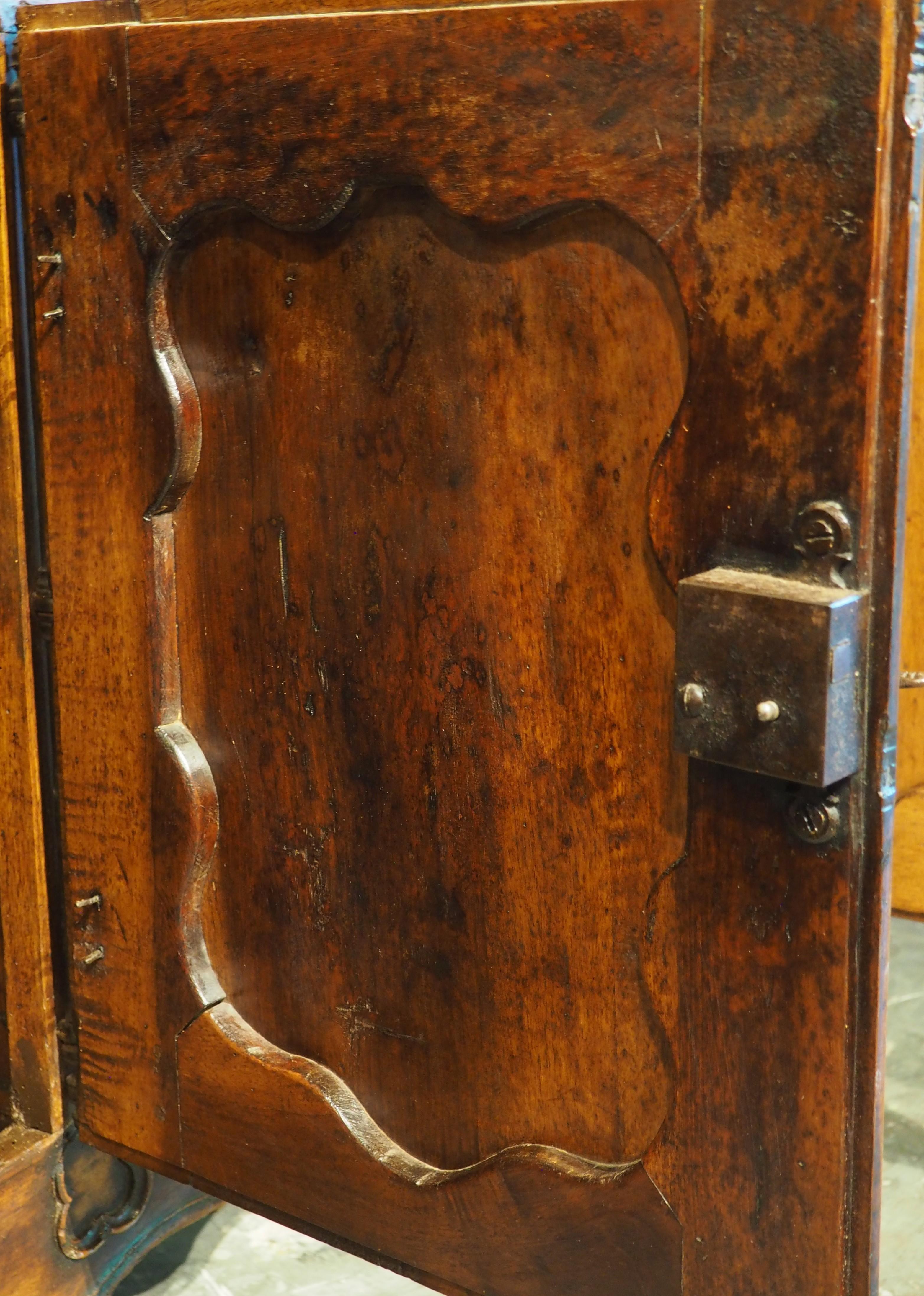 18th Century French 3-Door Walnut Carved Louis XV Enfilade 10