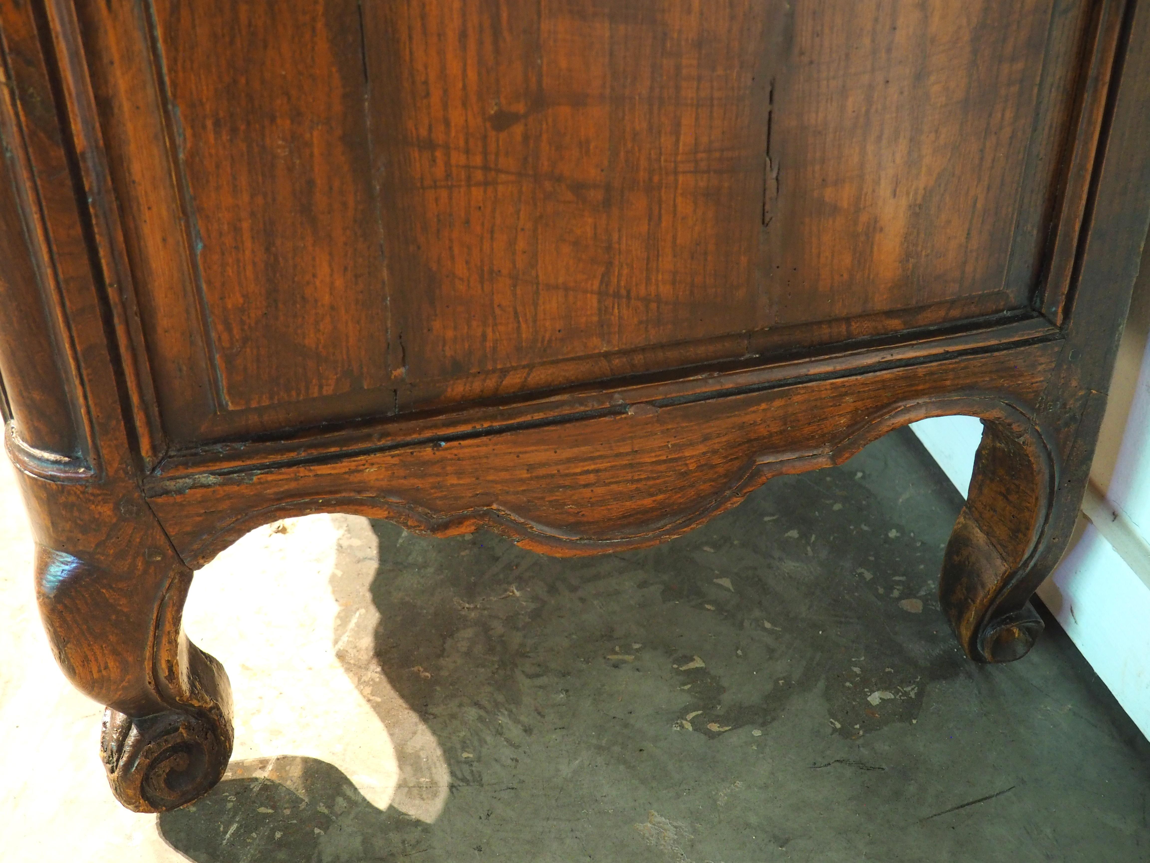 18th Century French 3-Door Walnut Carved Louis XV Enfilade 13