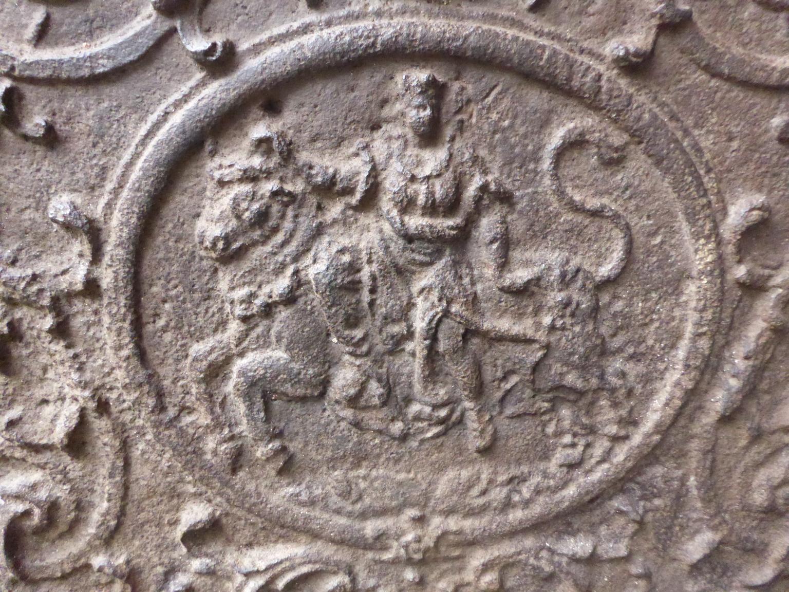 Cast 18th Century French 'Abduction of Europe' Fireback