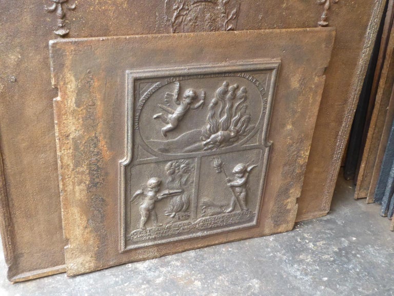 18th Century French 'Allegory of Love' Fireback For Sale 5