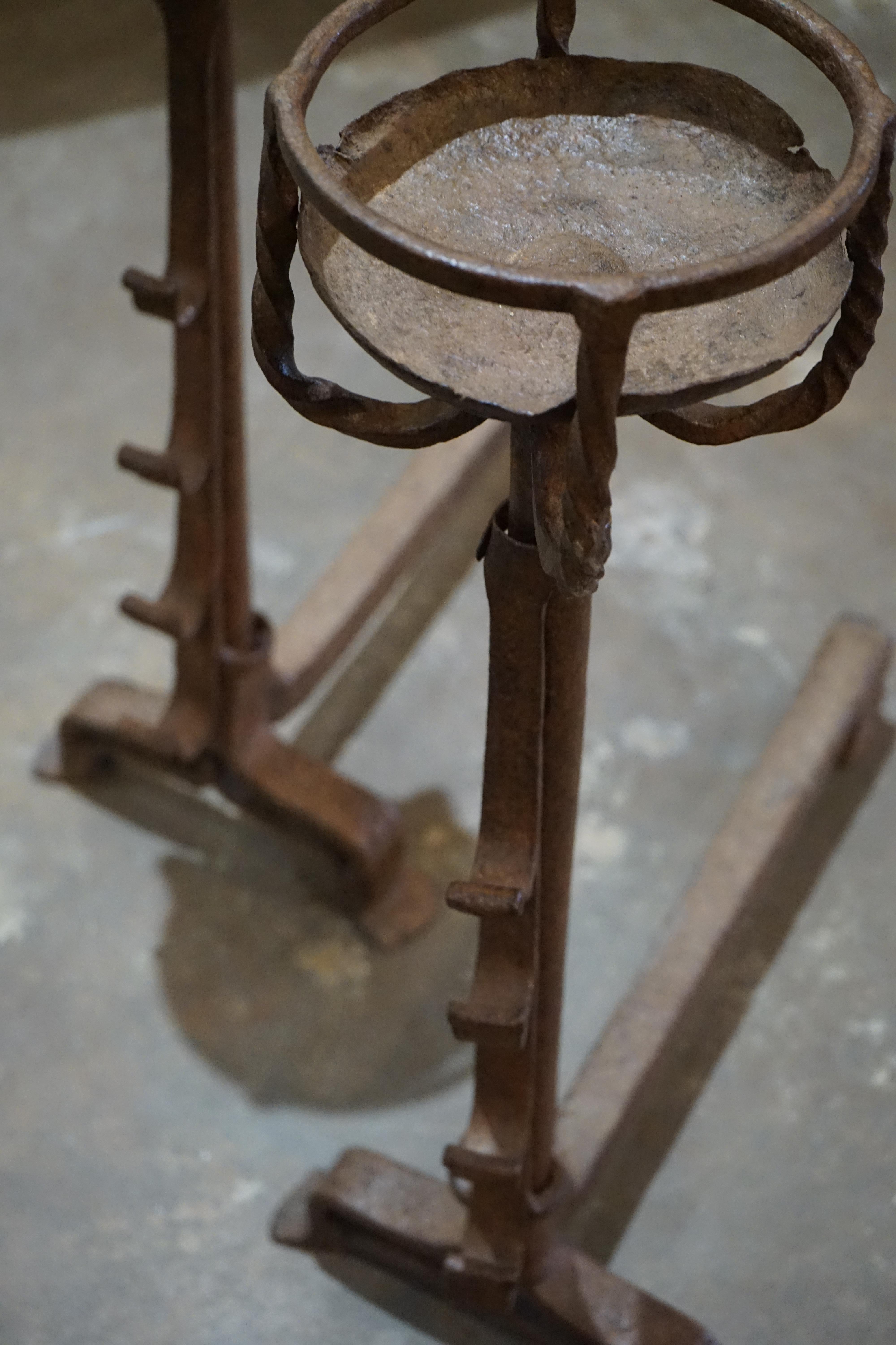 18th Century French Andirons In Good Condition For Sale In Dallas, TX