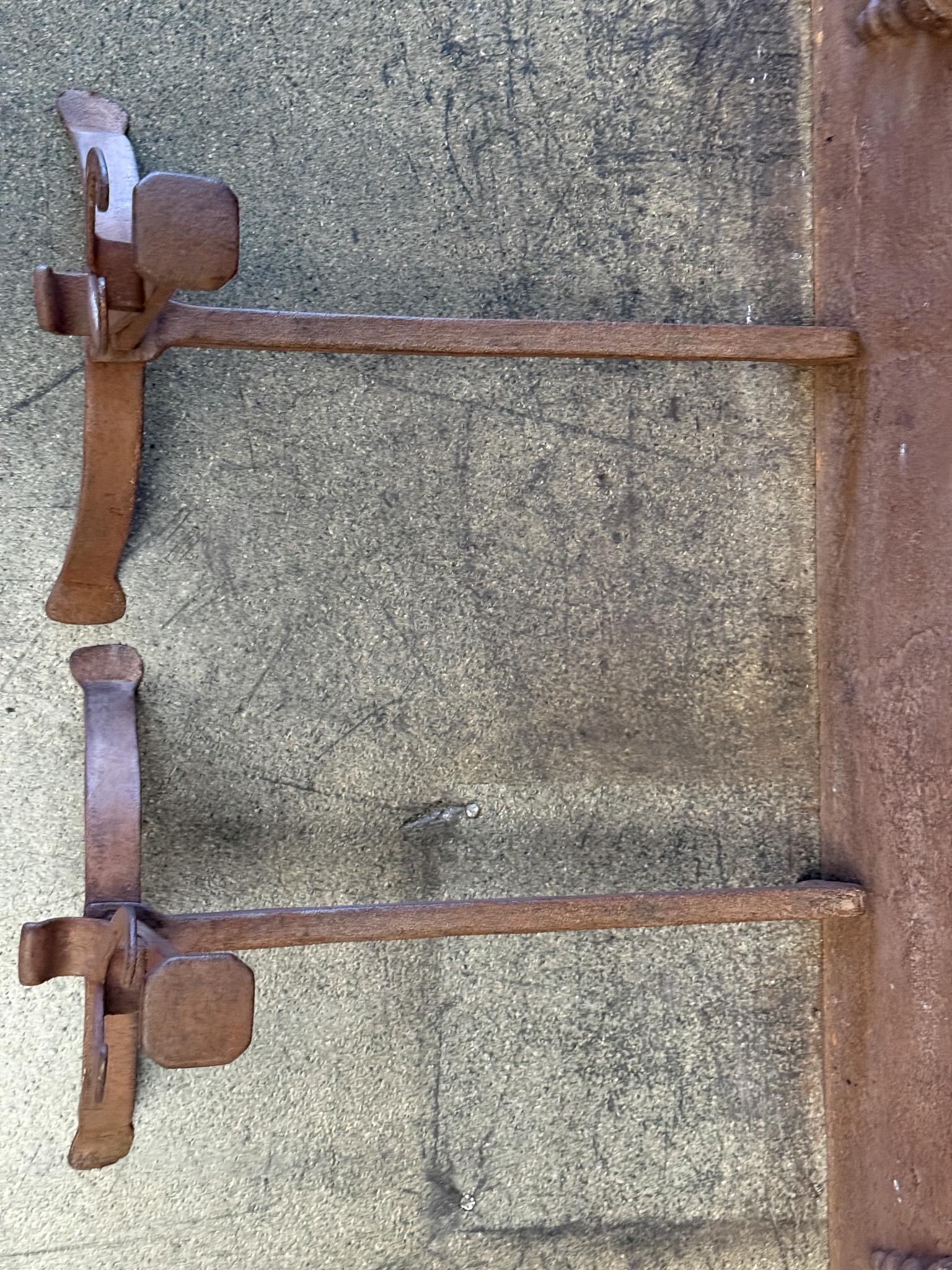 18th Century French Andirons or Firedogs, Louis XV Period For Sale 12