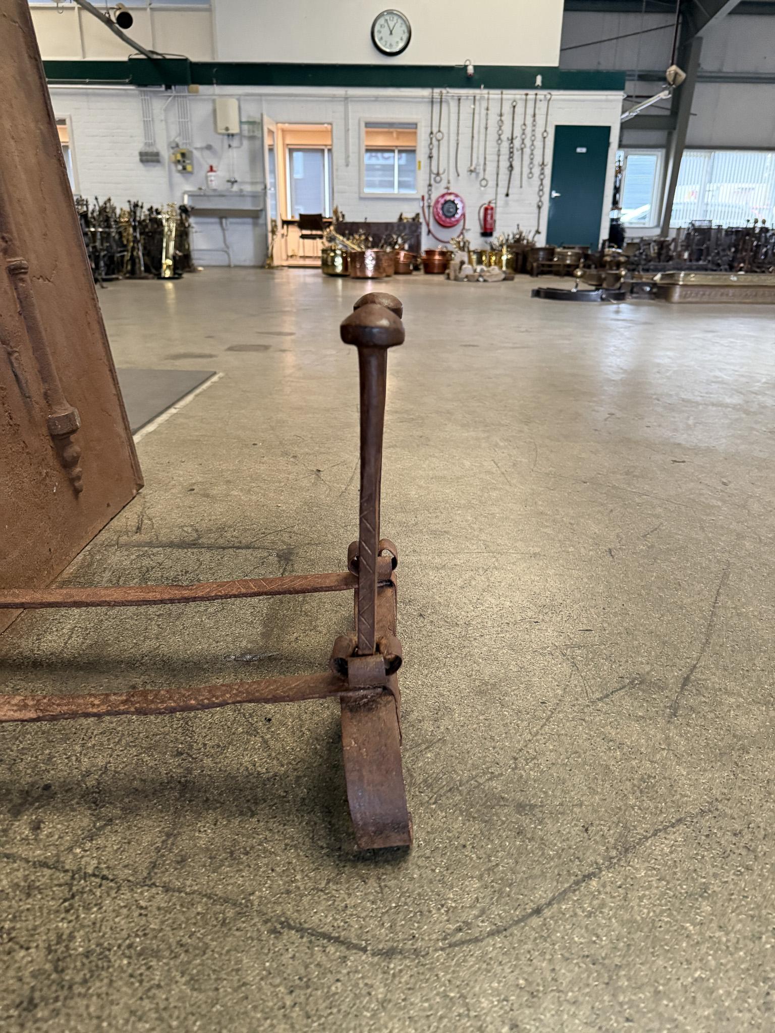 18th Century French Andirons or Firedogs, Louis XV Period For Sale 12