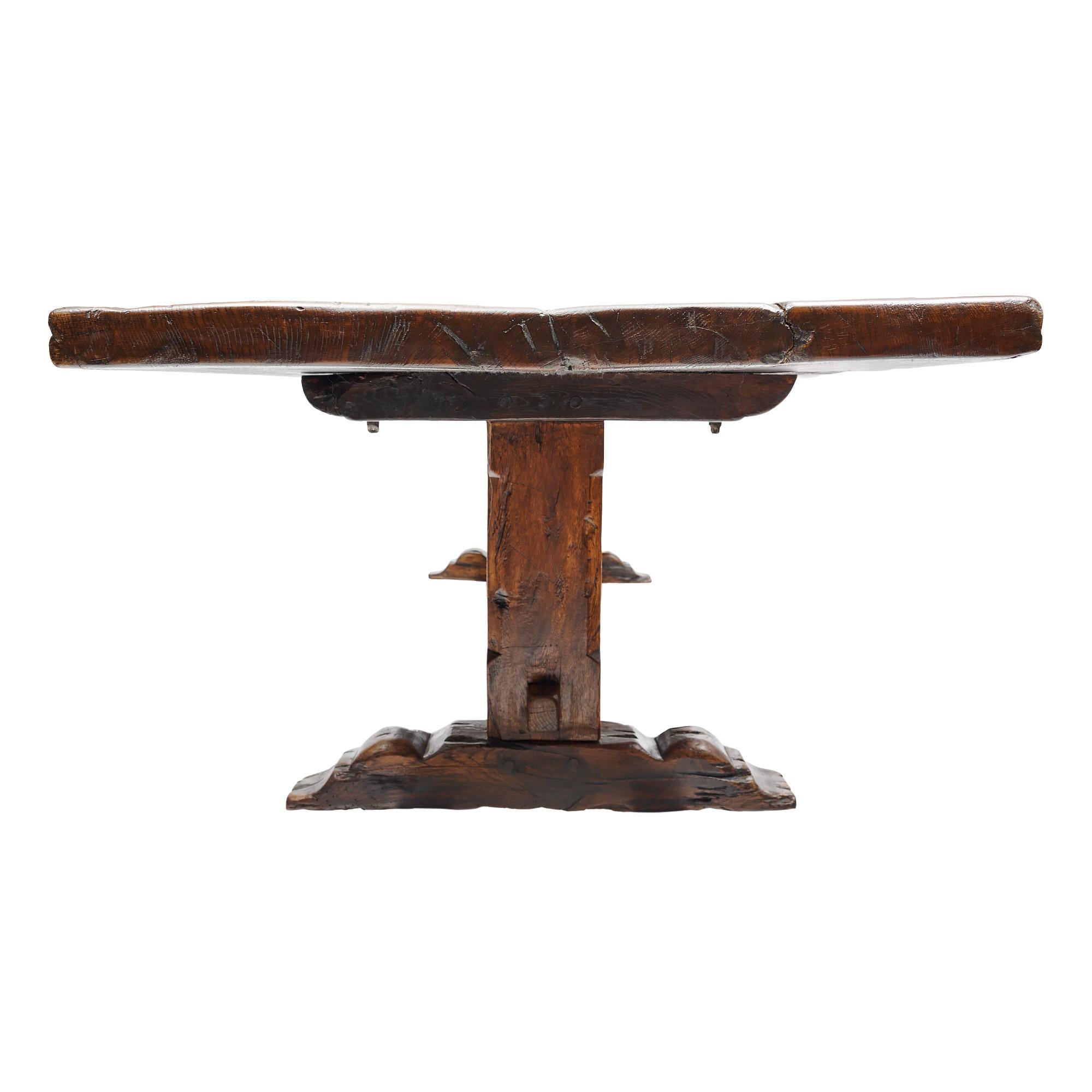 Table de ferme Antique French du 18ème siècle Bon état - En vente à Austin, TX