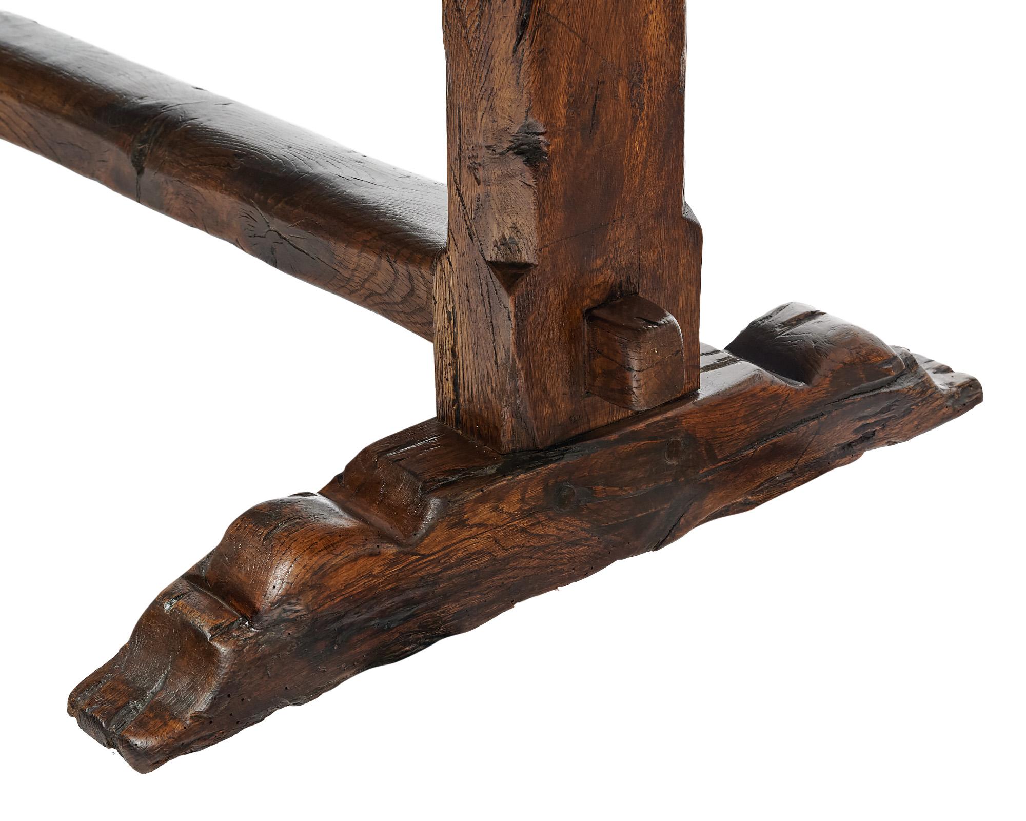 Chêne Table de ferme Antique French du 18ème siècle en vente
