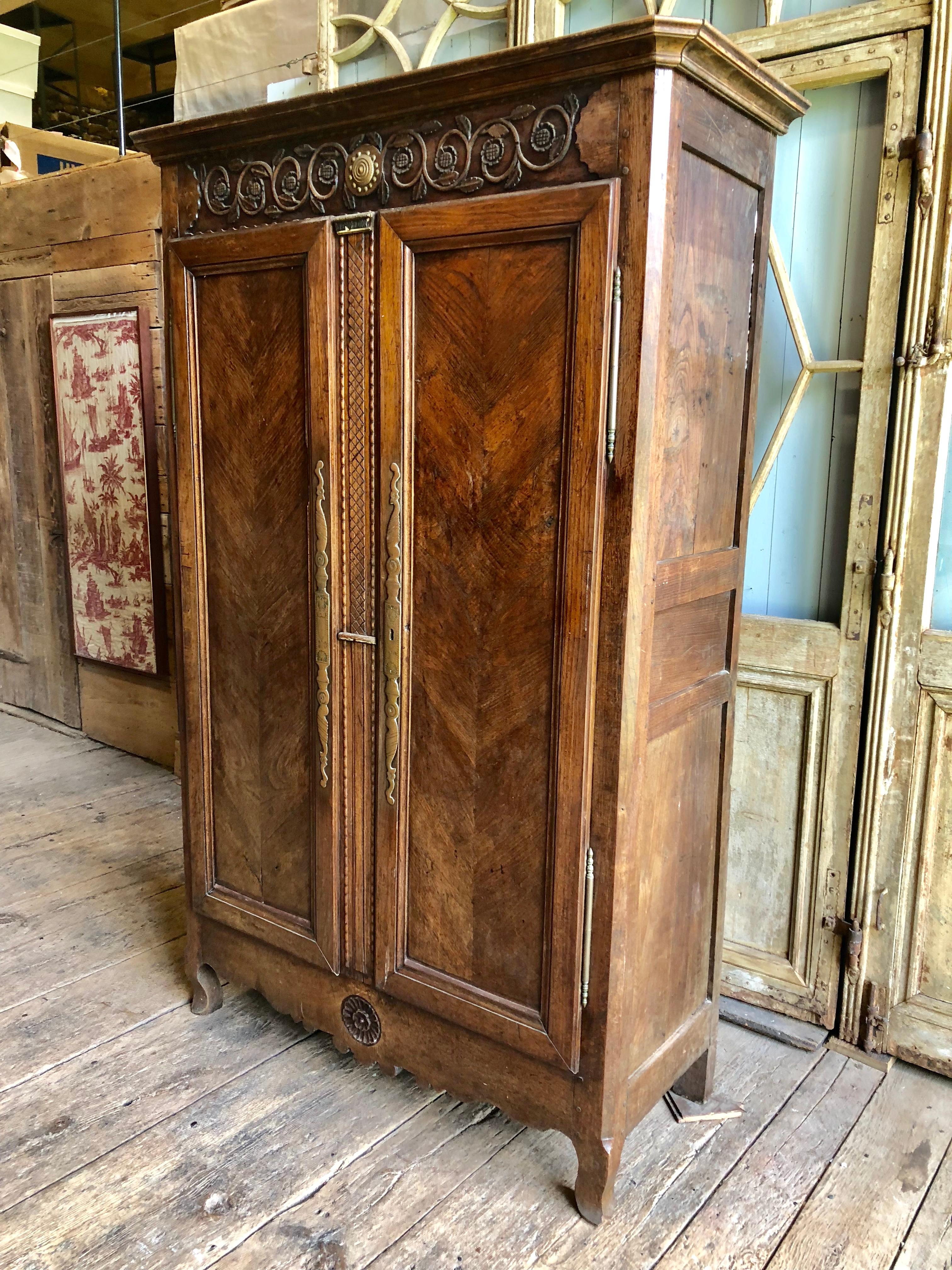 Elm 18th Century French Armoire