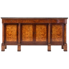 18th Century French Ash and Mahogany Enfilarde