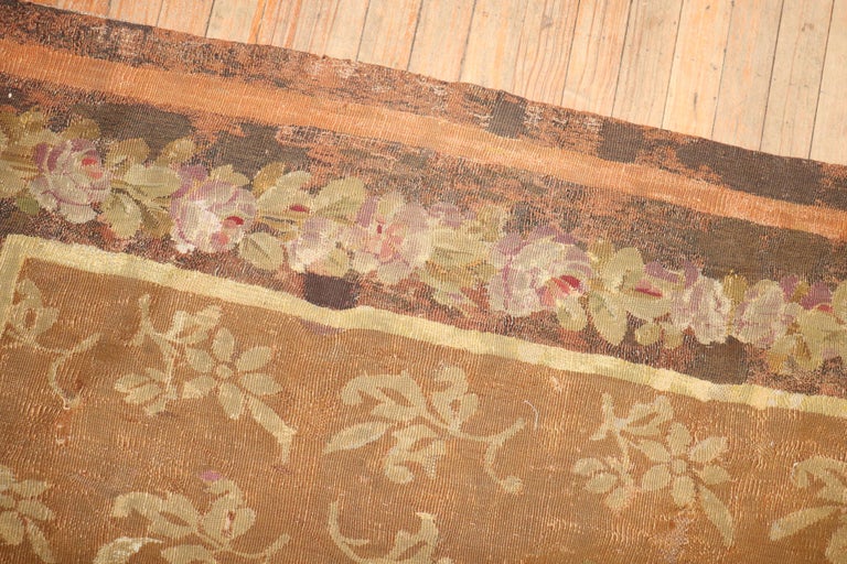 Hand-Woven 18th Century French Aubusson For Sale