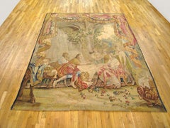 18th Century French Aubusson Mythological Tapestry, with Telemachus & Calypso