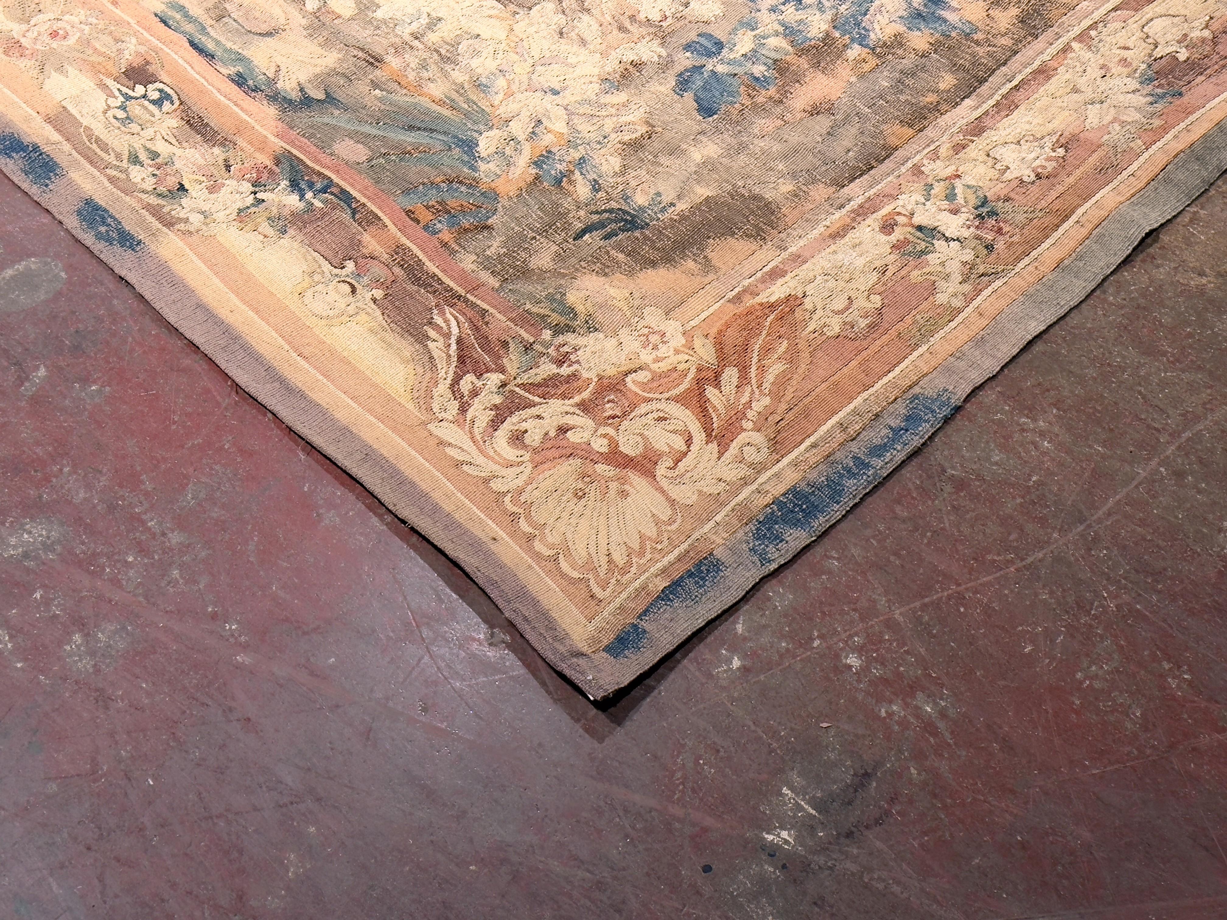 Französischer Aubusson-Wandteppich aus dem 18. Jahrhundert, zugeschrieben Jean-Baptiste Huet im Angebot 5