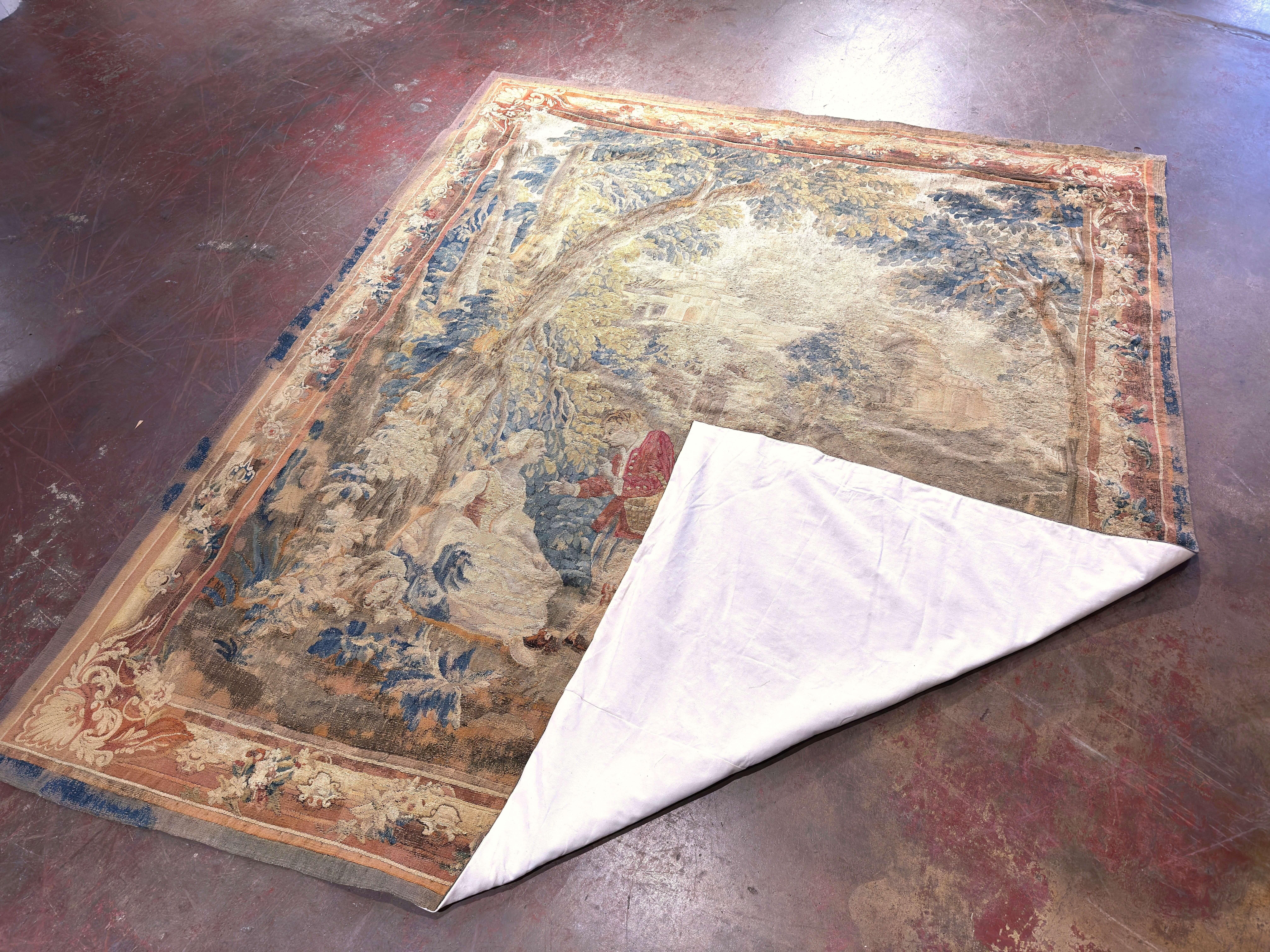Französischer Aubusson-Wandteppich aus dem 18. Jahrhundert, zugeschrieben Jean-Baptiste Huet im Angebot 11