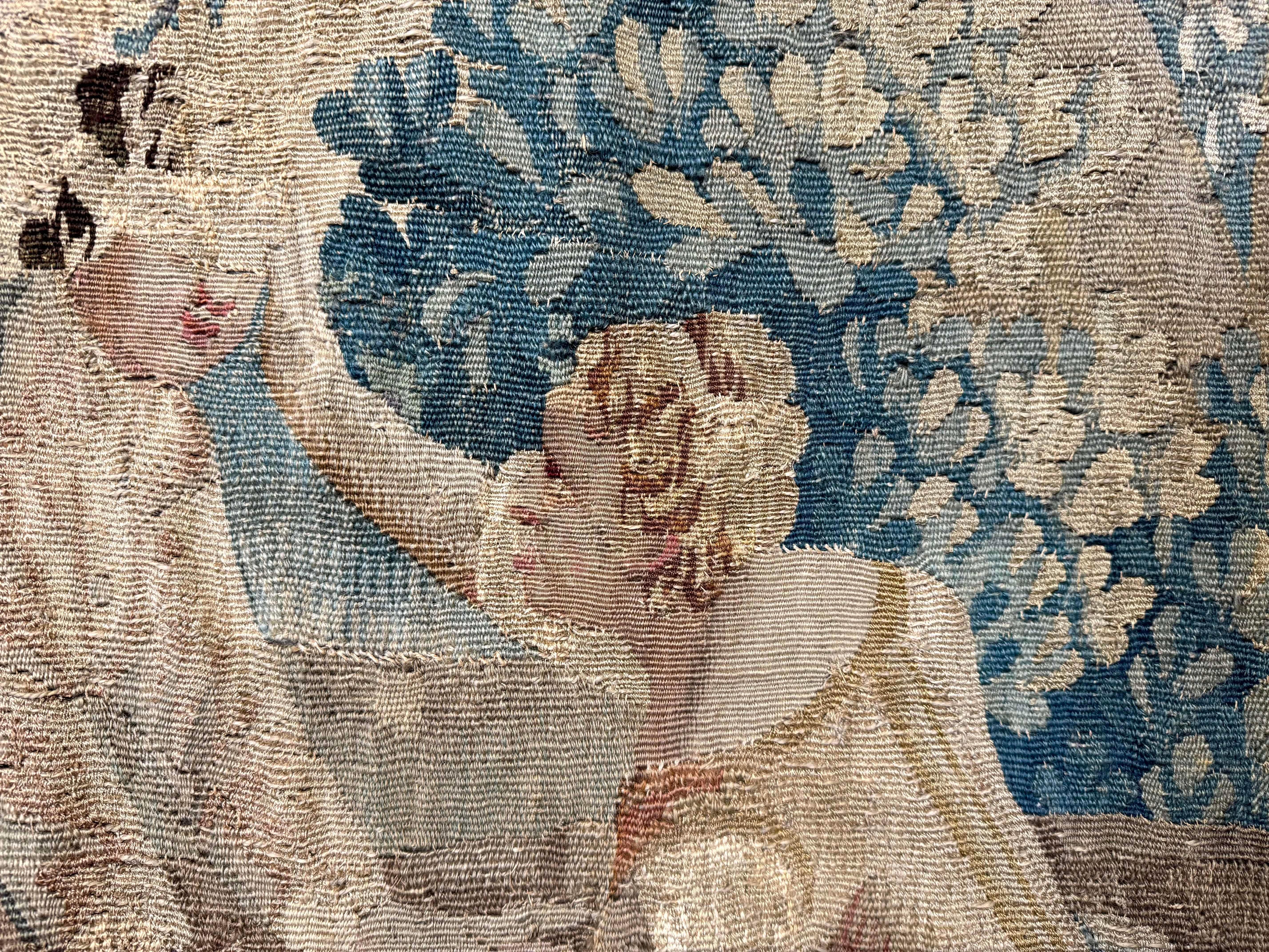 18th Century French Aubusson Tapestry “Colin-Maillard” or Blind Man’s Buff Scene For Sale 8