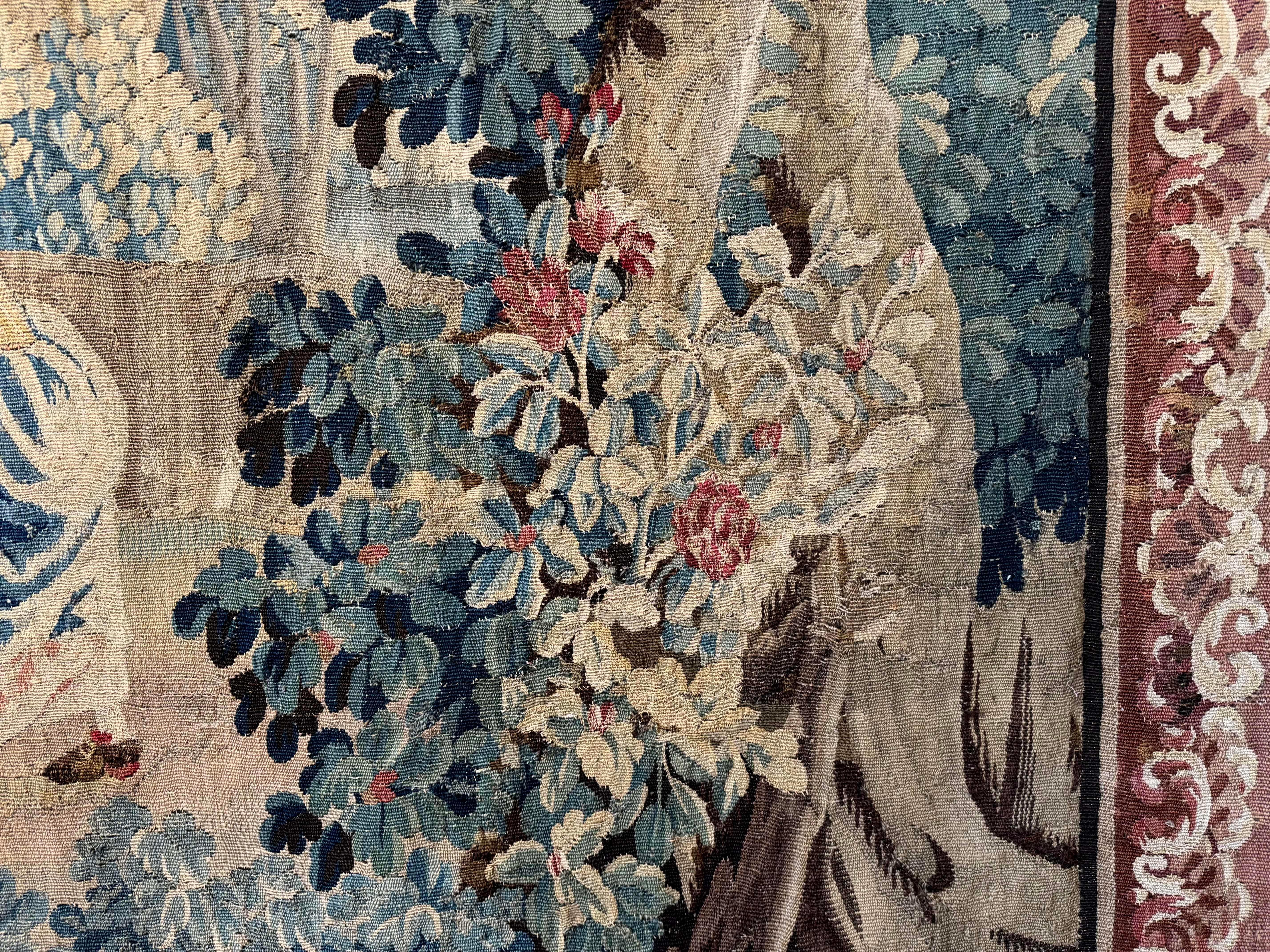 18th Century French Aubusson Tapestry “Colin-Maillard” or Blind Man’s Buff Scene For Sale 2