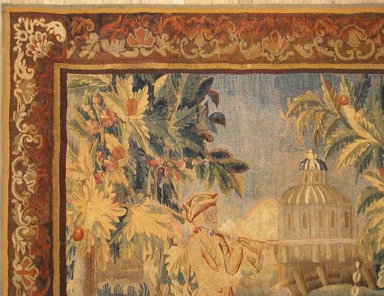 18th Century French Aubusson Tapestry In Excellent Condition For Sale In New York, NY