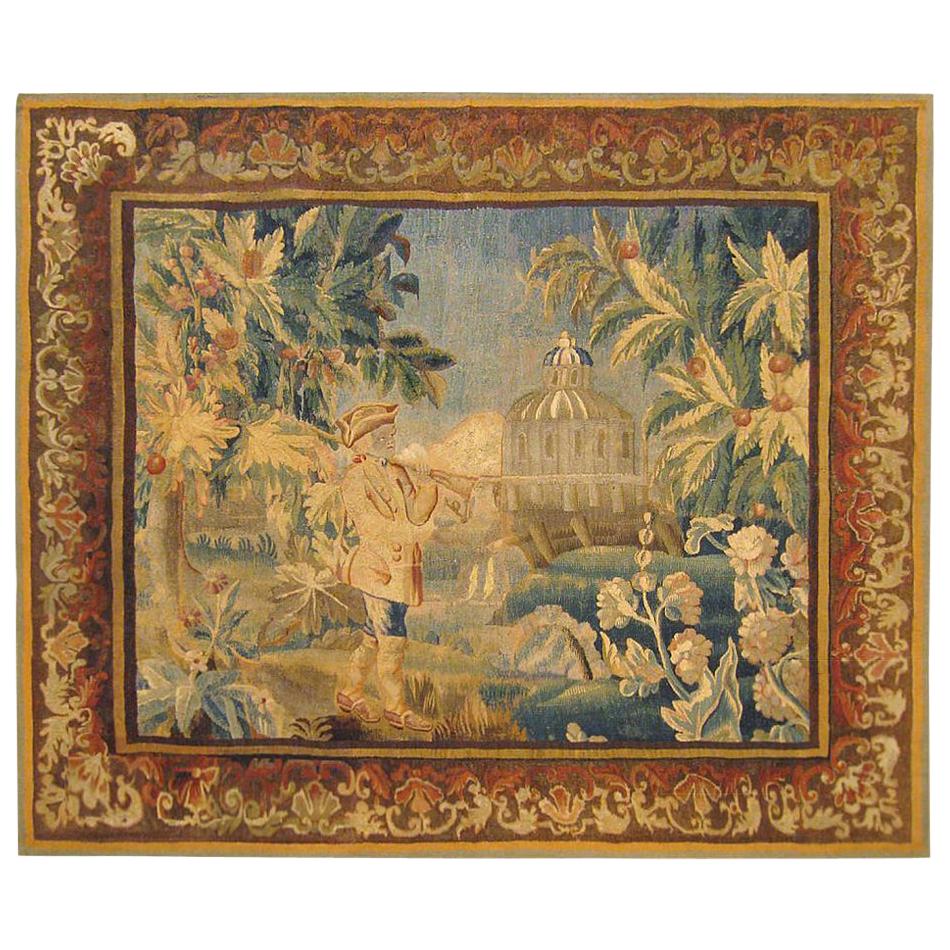 Französischer Aubusson-Wandteppich aus dem 18. Jahrhundert im Angebot