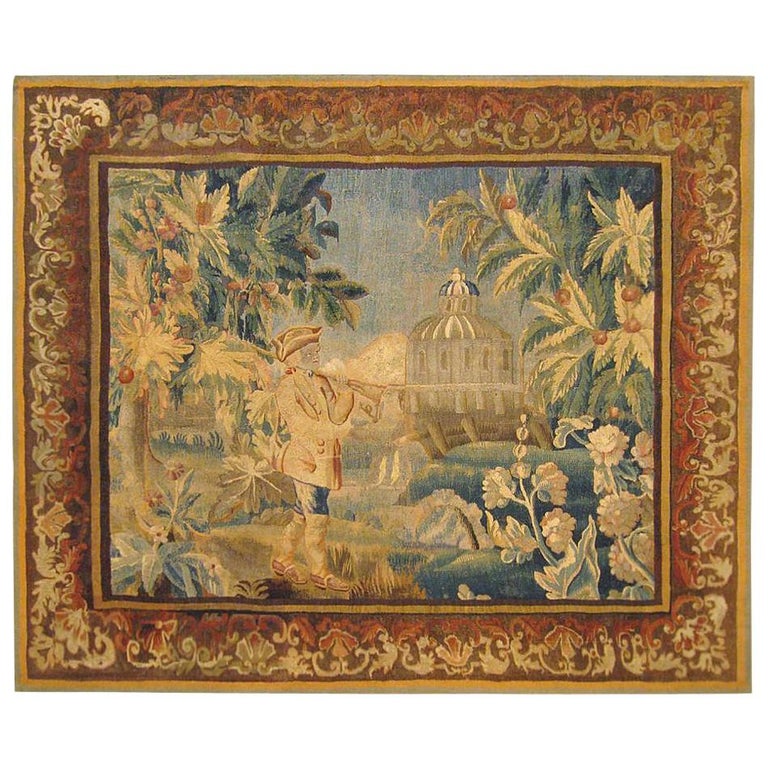 18th Century French Aubusson Tapestry For Sale