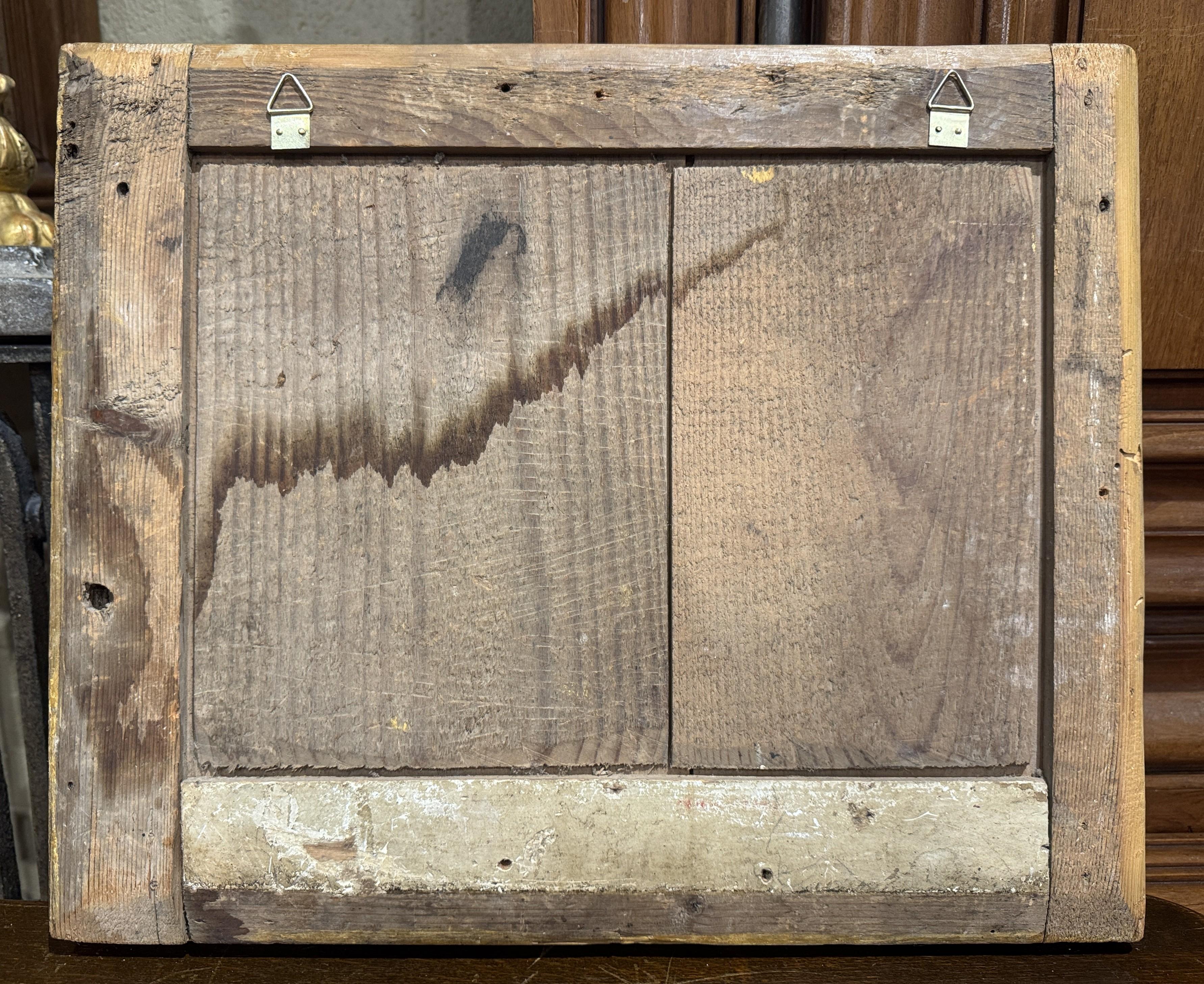 18th Century French Aubusson Tapestry Fragment in Carved Gilt Frame For Sale 4