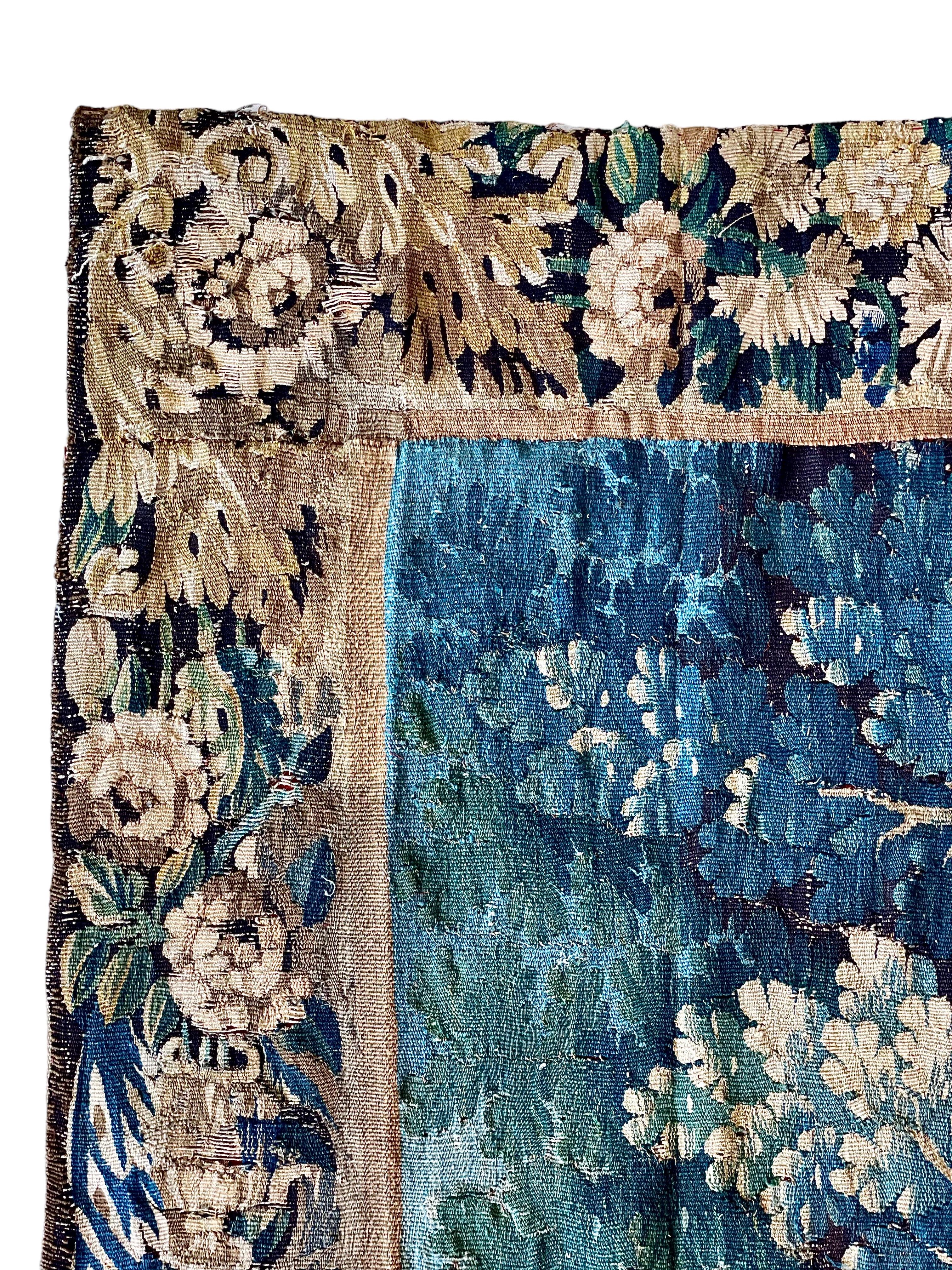 Französischer Aubusson-Wandteppich „Verdure“ aus dem 18. Jahrhundert im Angebot 9