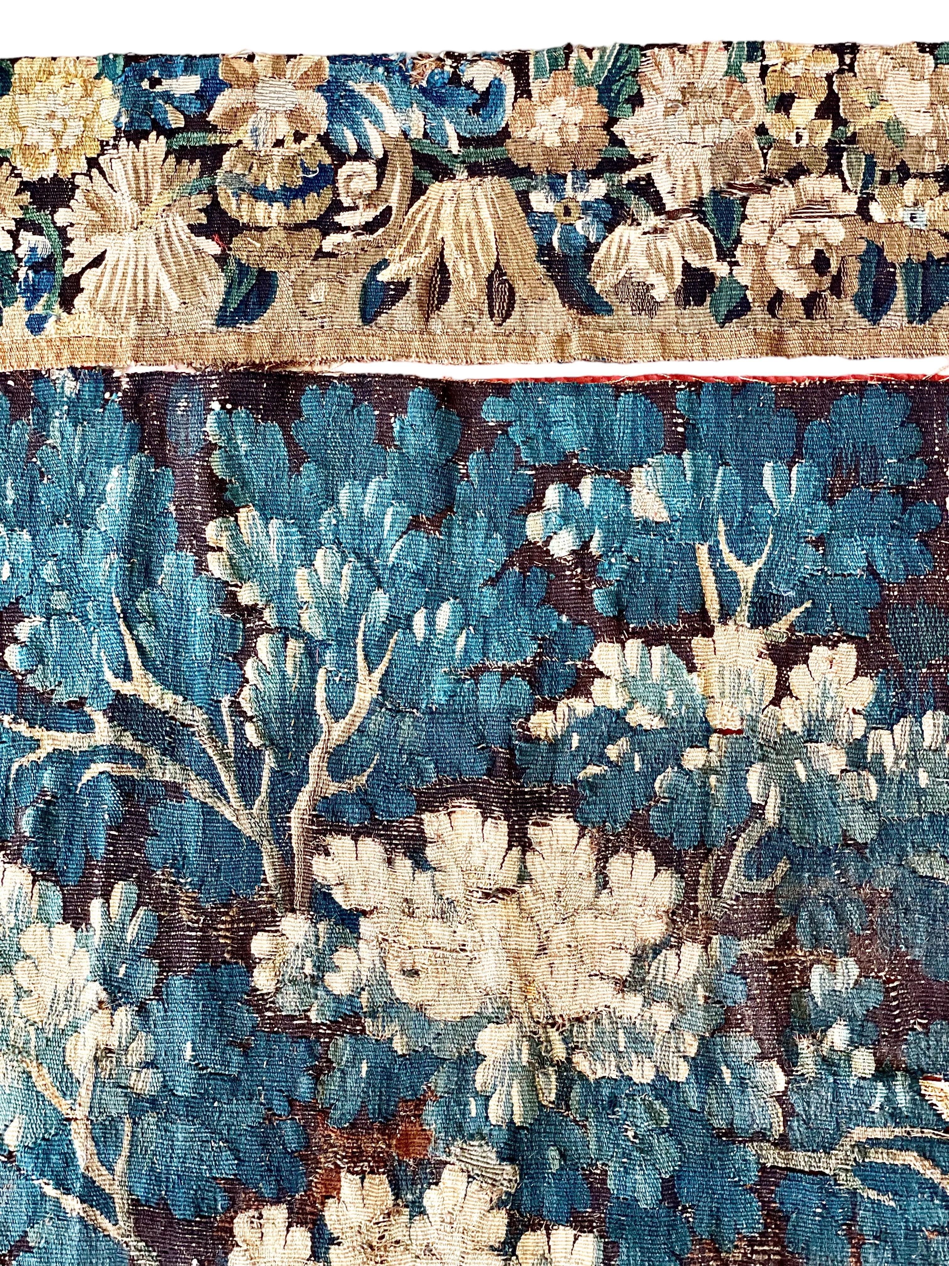 Französischer Aubusson-Wandteppich „Verdure“ aus dem 18. Jahrhundert im Angebot 10