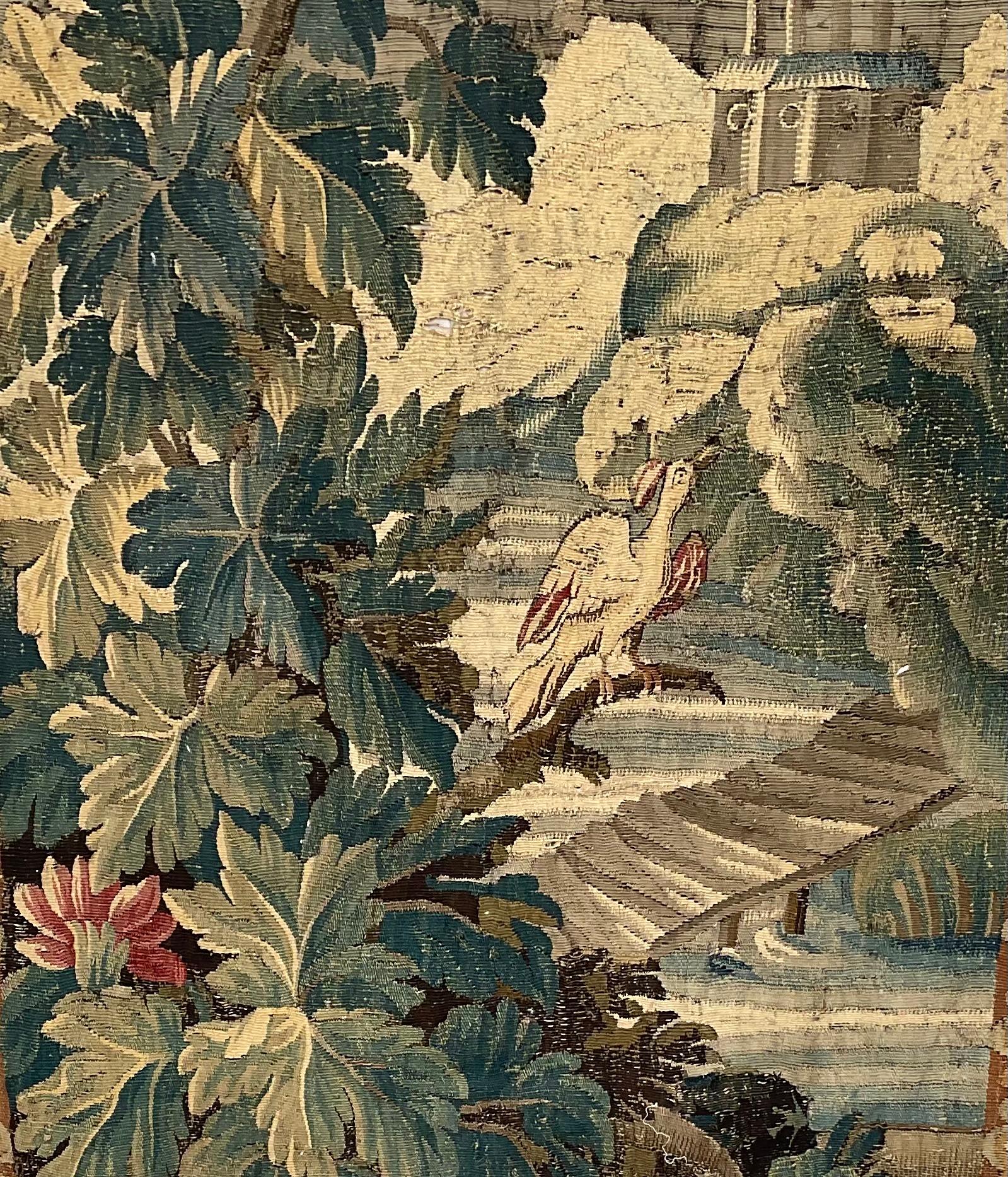 Französischer Aubusson-Wandteppich-Wandteppich, 18. Jahrhundert im Angebot 3