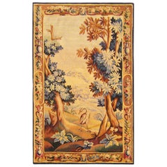 Tapiz francés del siglo XVIII con paisaje de Aubusson Verdure