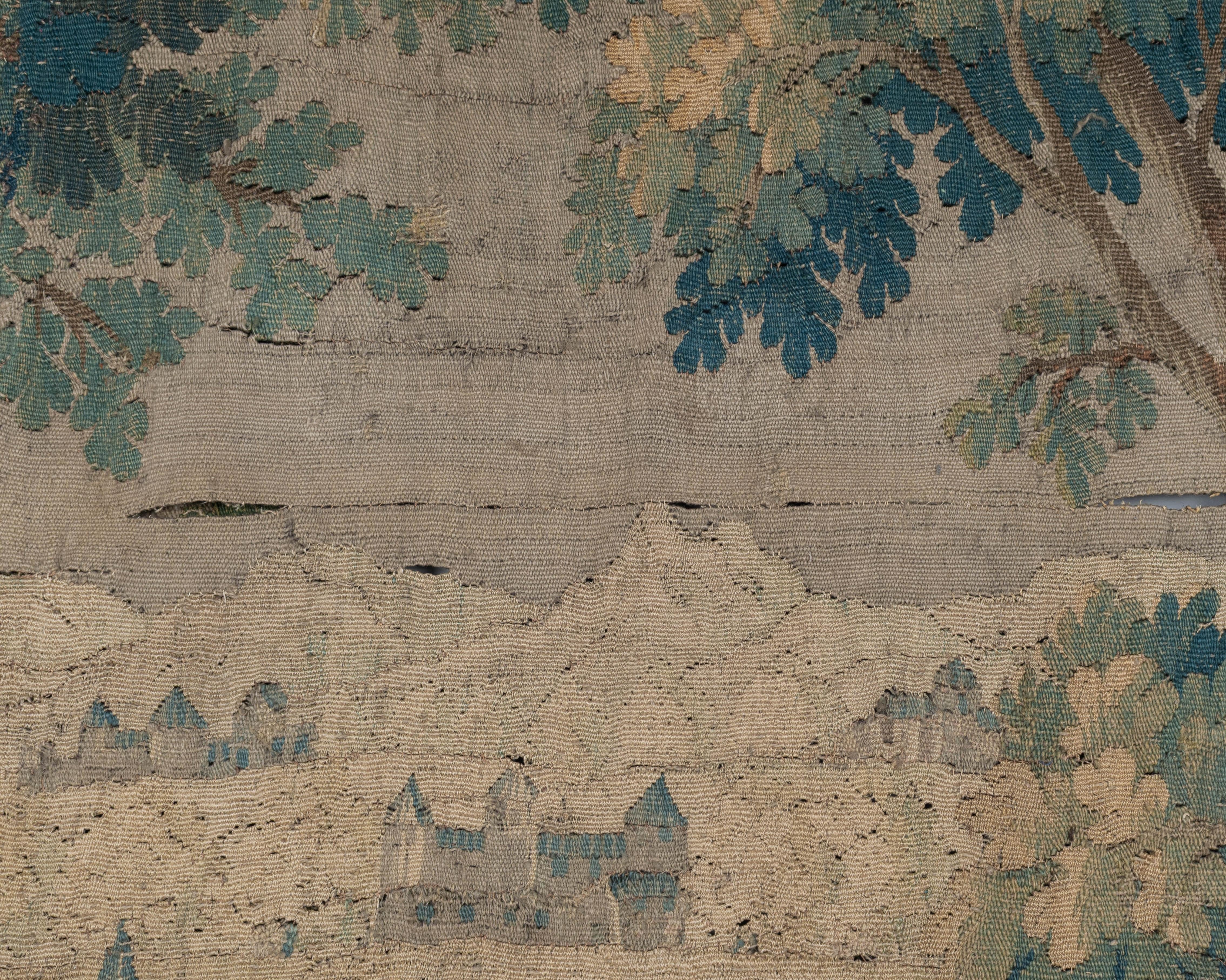 Französischer Aubusson Verdure-Wandteppich aus dem 18. Jahrhundert im Angebot 5