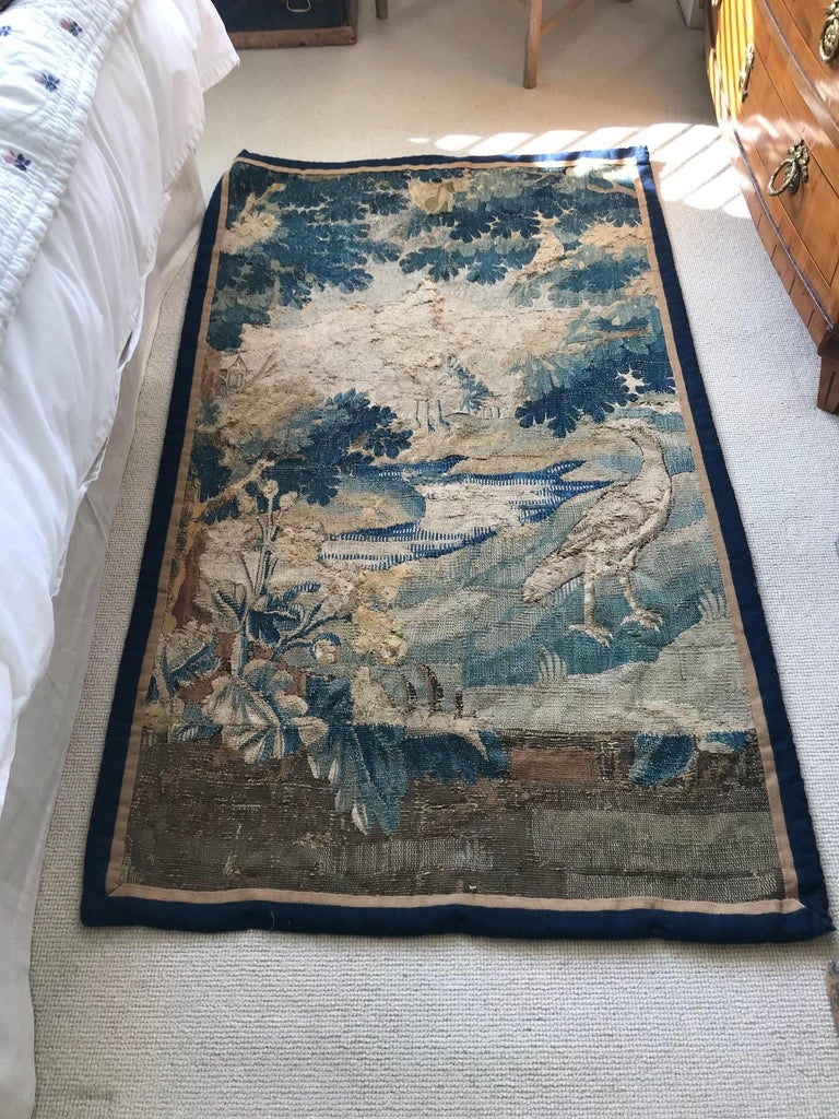 18th Century French Aubusson Verdure Tapestry For Sale 9