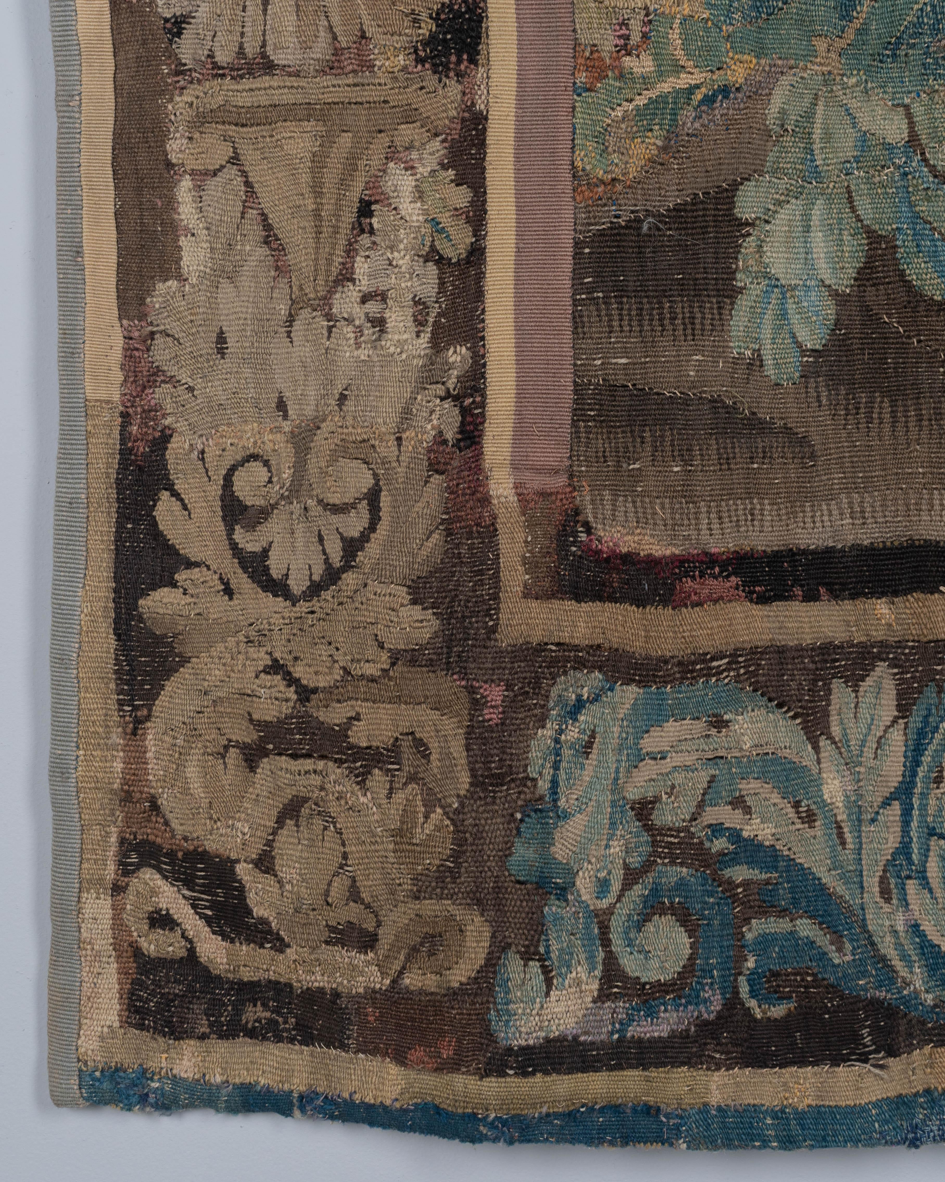 Französischer Aubusson Verdure-Wandteppich aus dem 18. Jahrhundert im Angebot 8