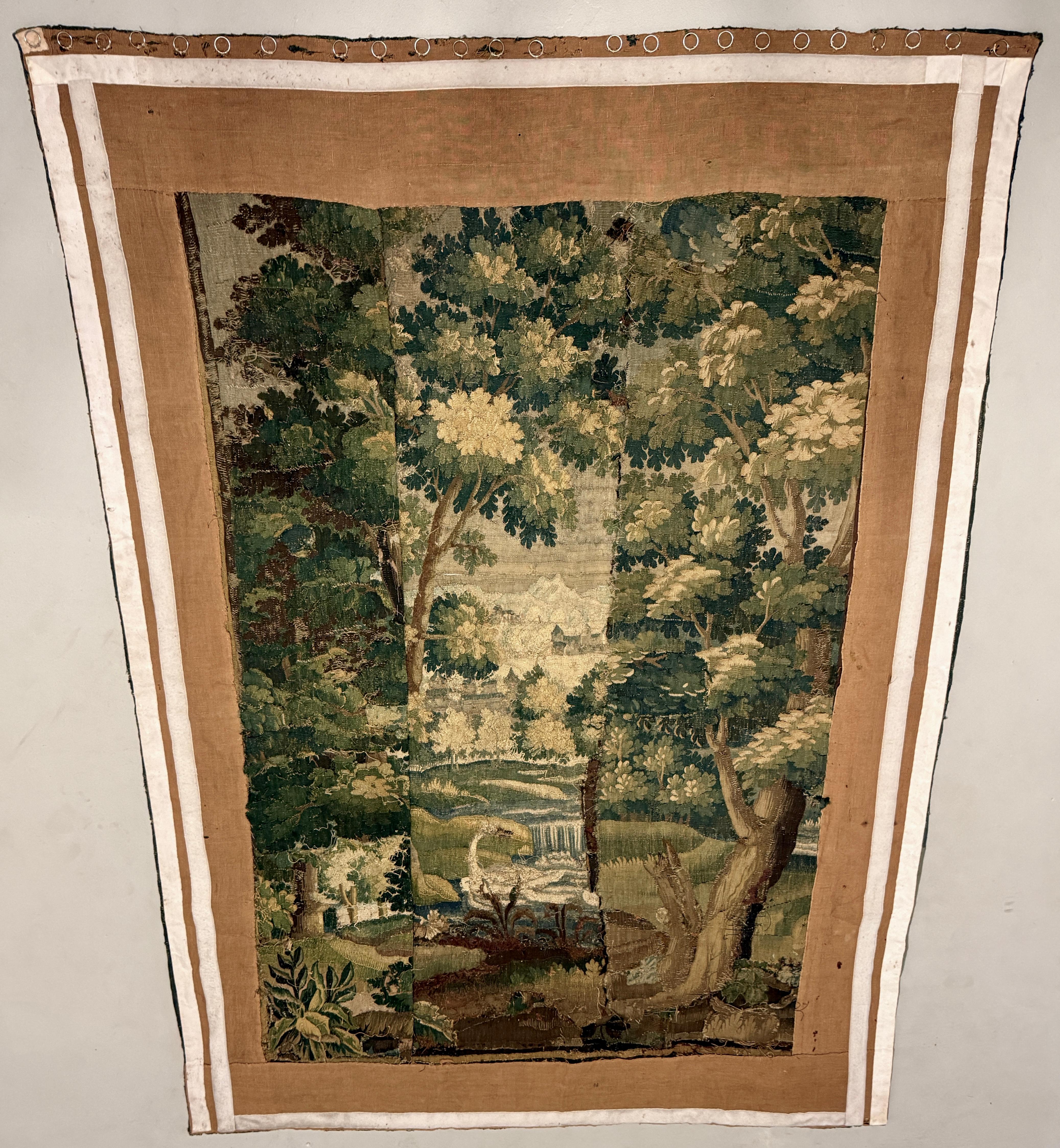 Französischer Aubusson Verdure-Wandteppich aus dem 18. Jahrhundert im Angebot 10