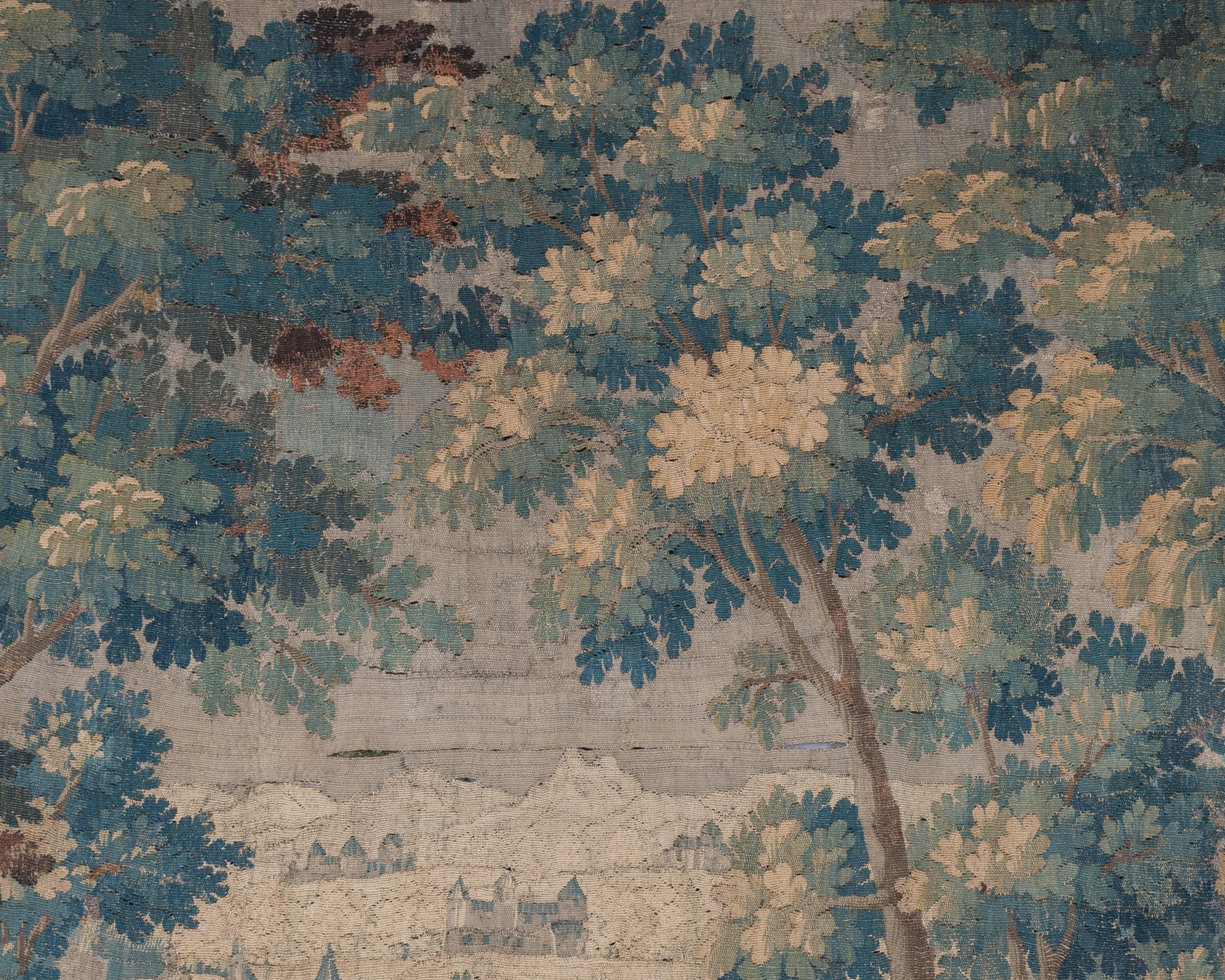Französischer Aubusson Verdure-Wandteppich aus dem 18. Jahrhundert im Angebot 1