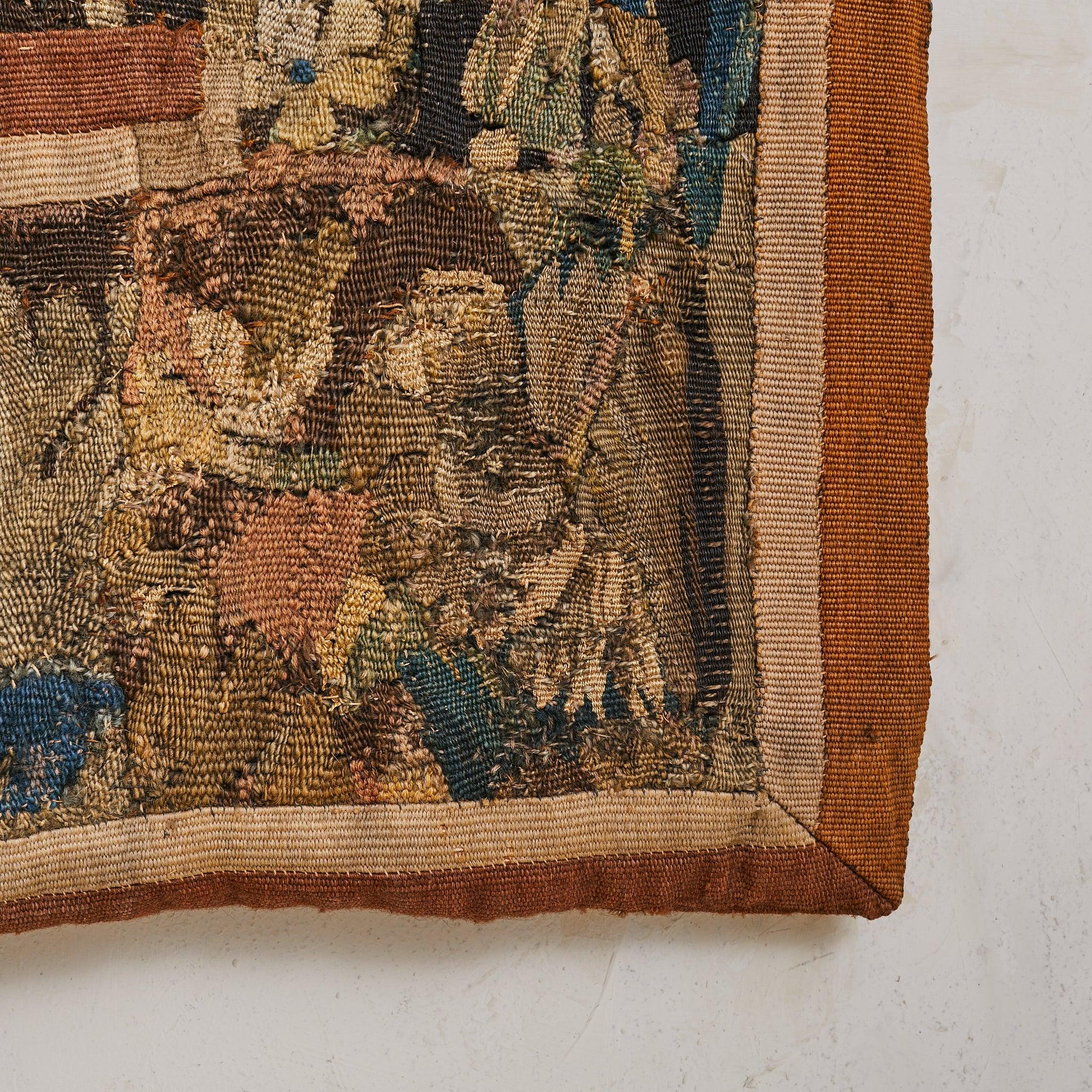 Tissu 18th Century French Aubusson Woodland Tapestry en vente