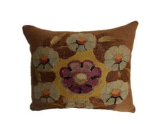 18th Century French Aubusson Wool Tapestry Pillow with Floral Style
