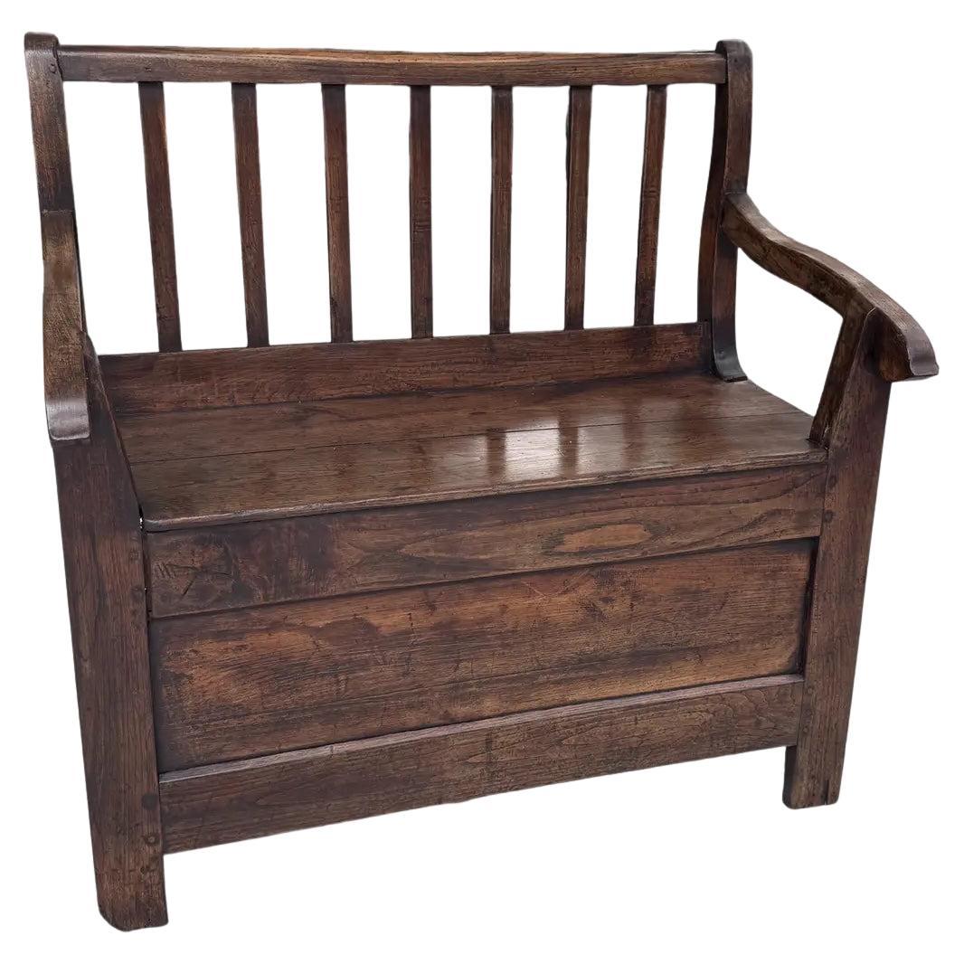 18th Century French Banc De Chimney / Fire Place Bench