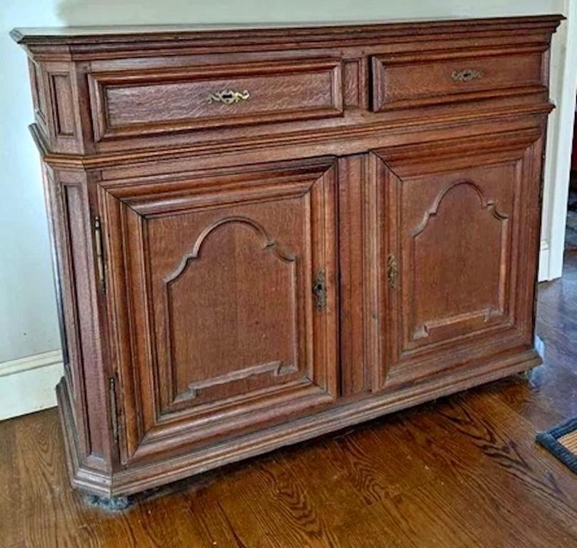18th Century French Baroque Cabinet Credenza In Good Condition For Sale In Essex, MA