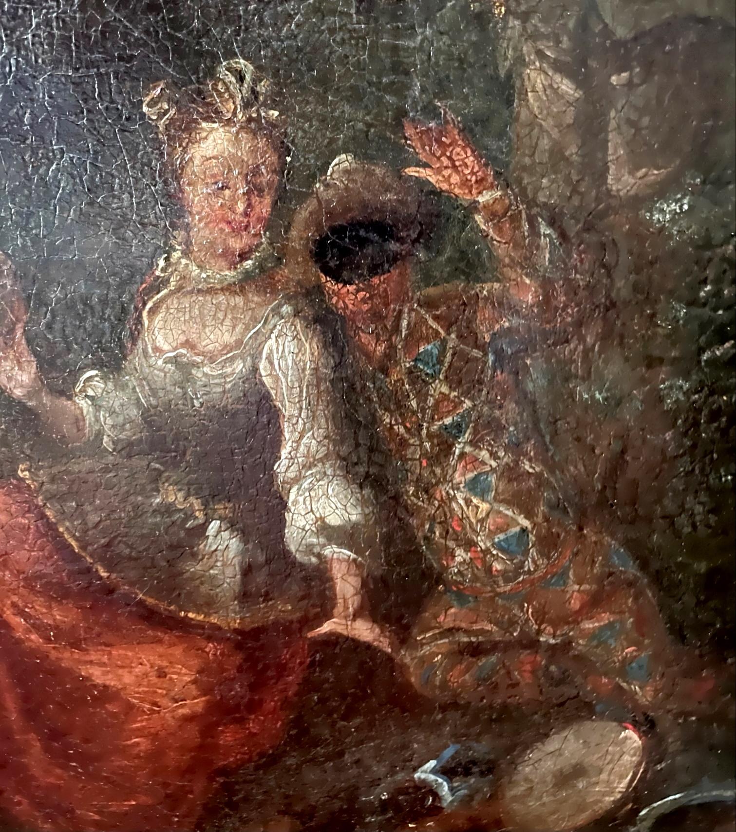 18th Century French Baroque Old Master Painting Oil on Leather For Sale ...