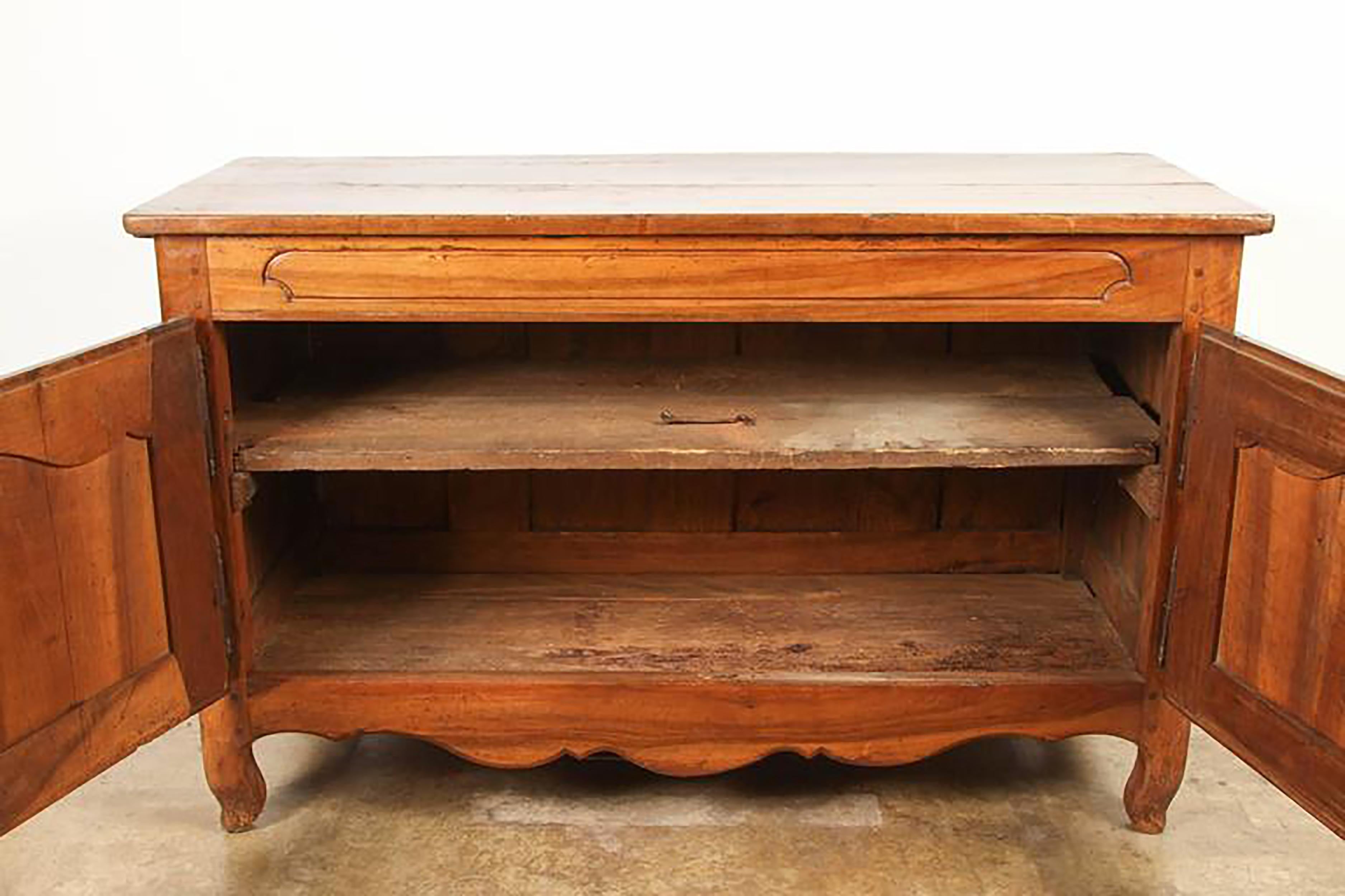 Walnut 18th Century French Baroque Provincial Sideboard For Sale