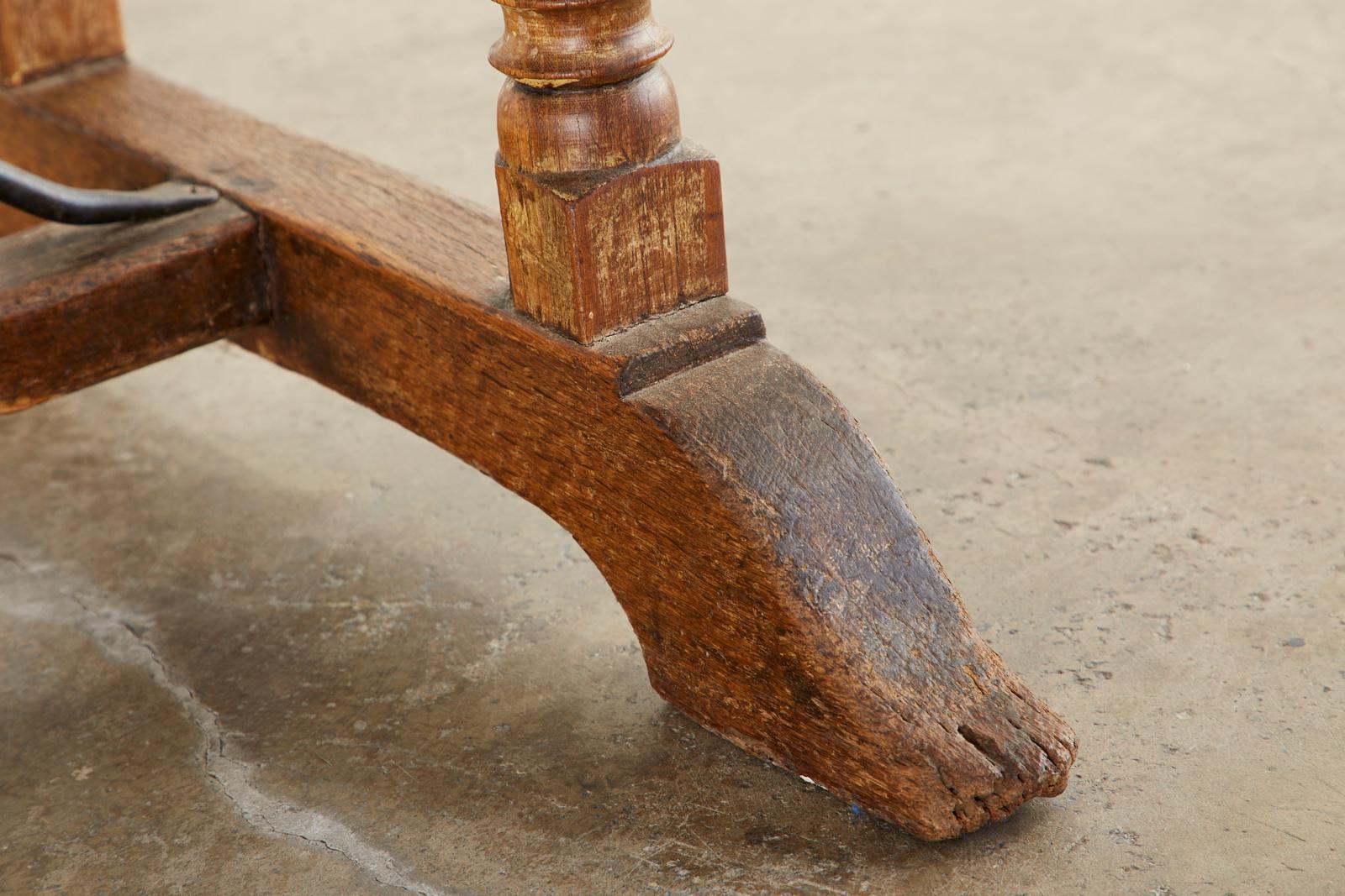 18th Century French Baroque Trestle Dining Table 6