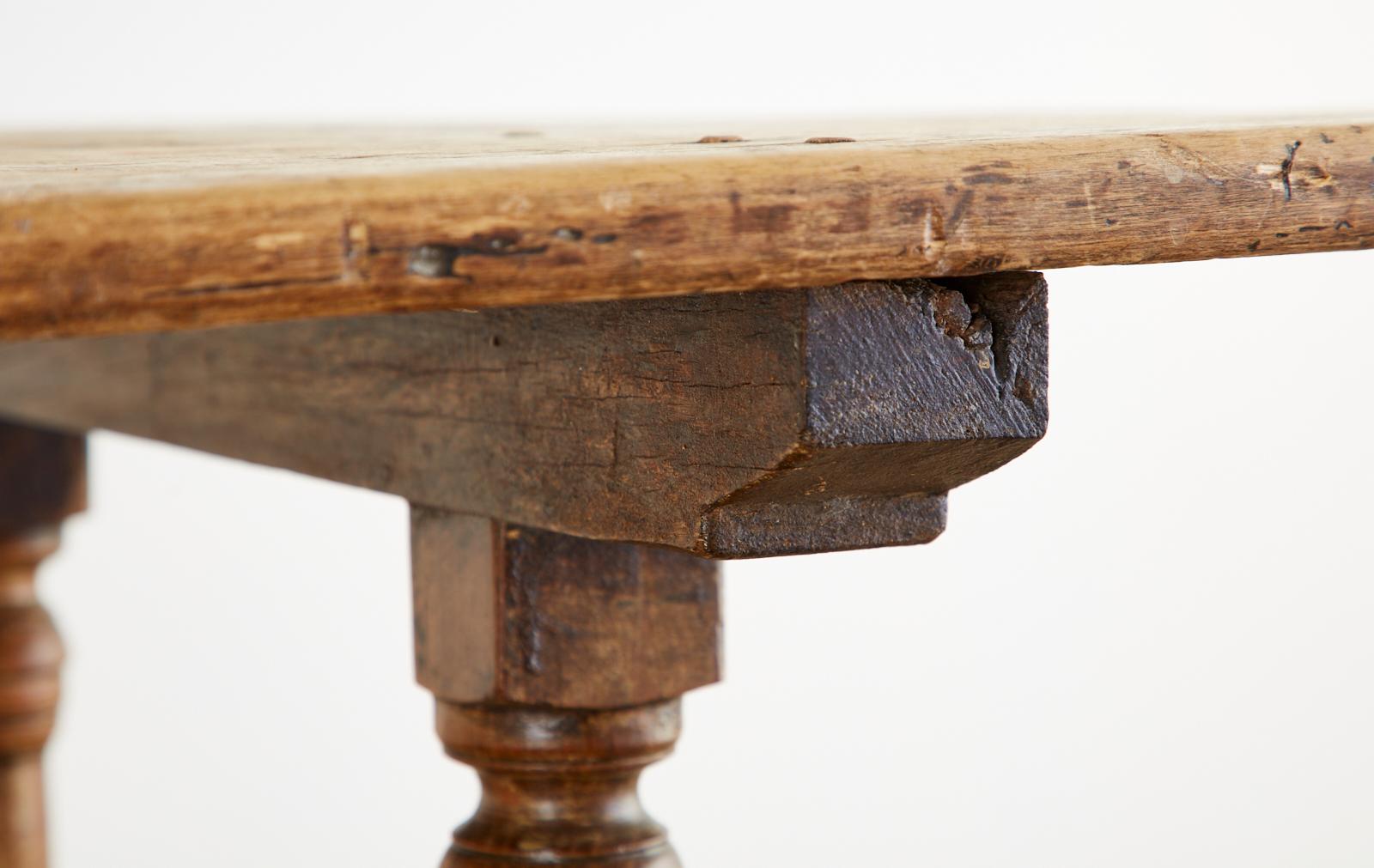 18th Century French Baroque Trestle Dining Table 9