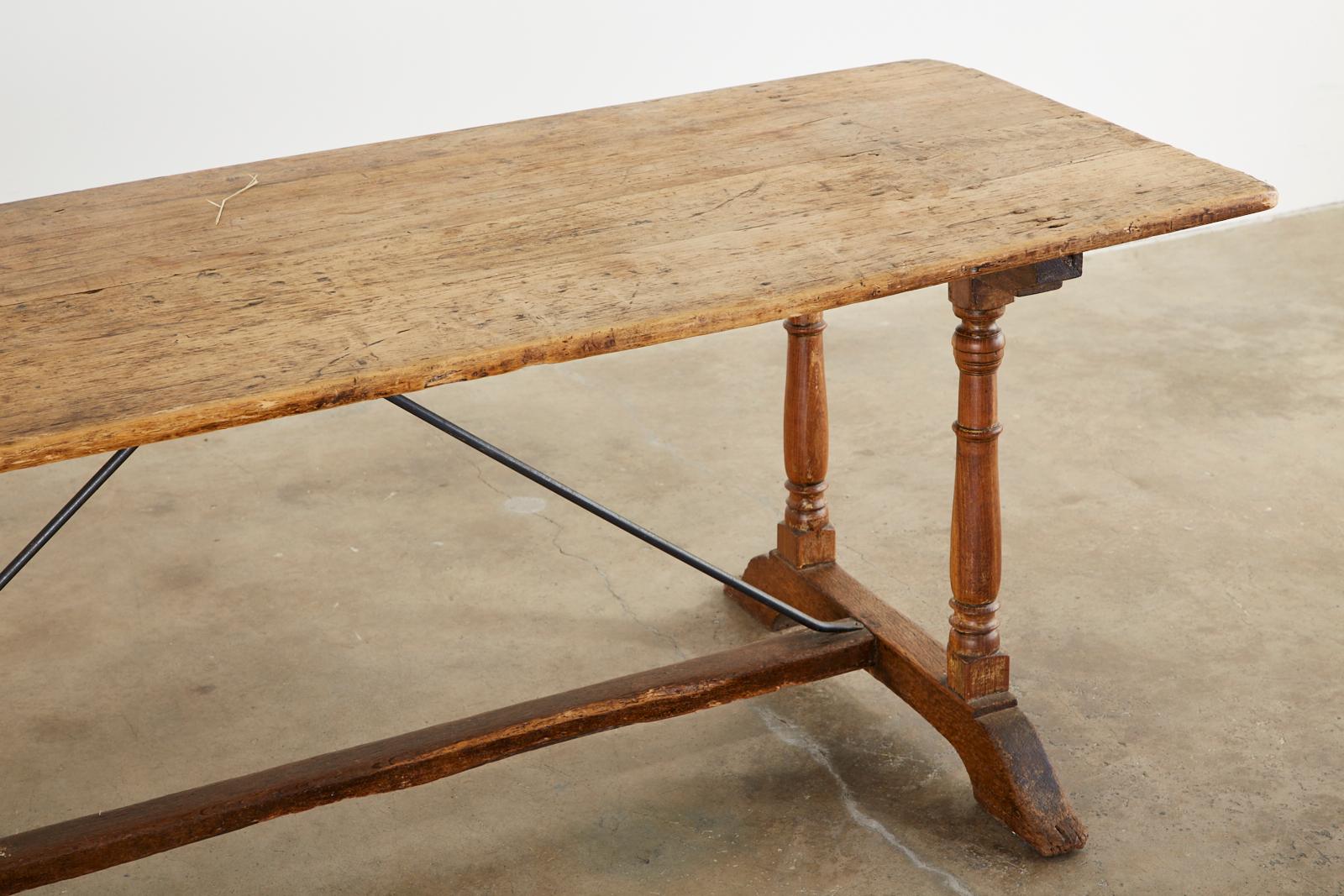 18th Century French Baroque Trestle Dining Table 3