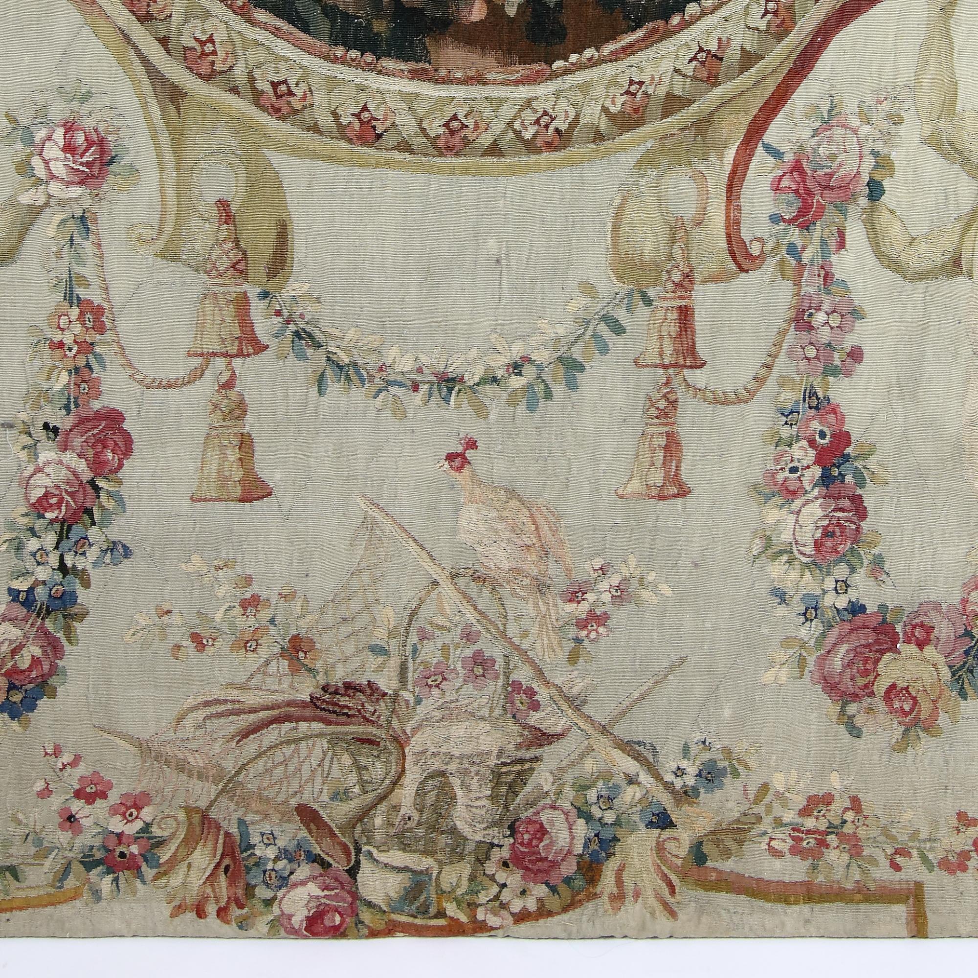 Late 18th Century 18th Century French Beauvais Louis XVI Neoclassical Hunting Tapestry After Oudry