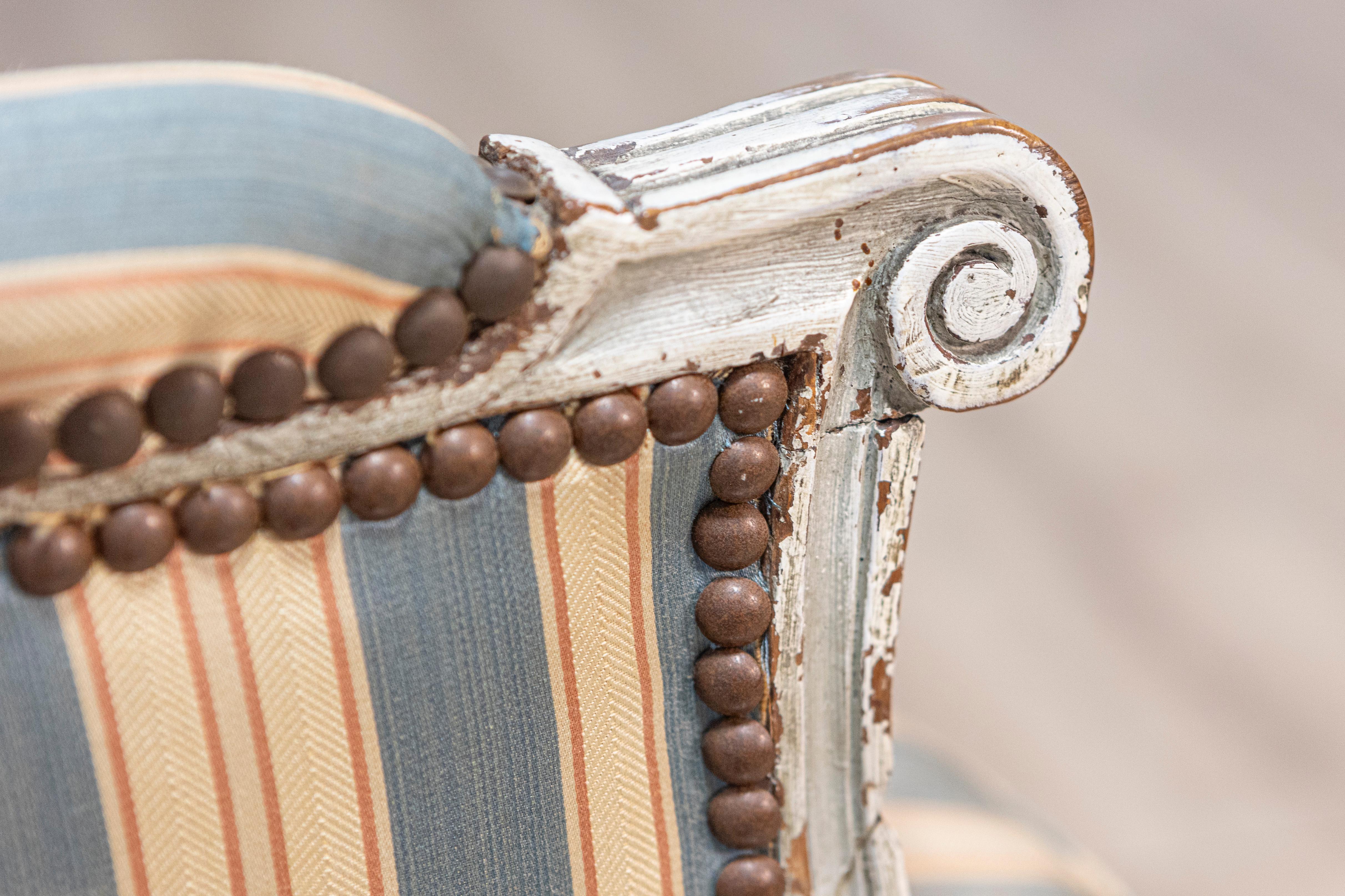 18th Century French Bergere Circa 1790 For Sale 6