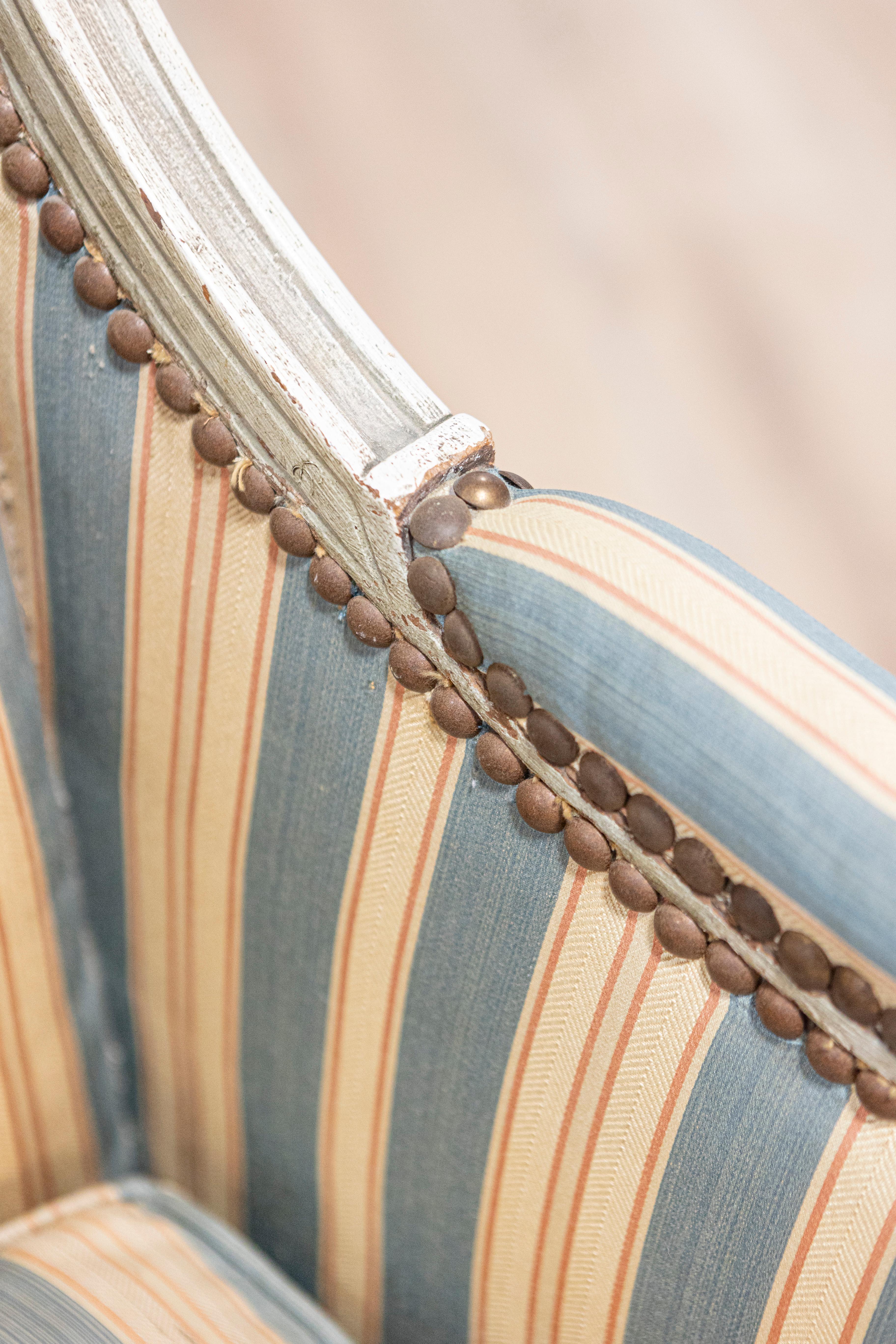 18th Century French Bergere Circa 1790 For Sale 8
