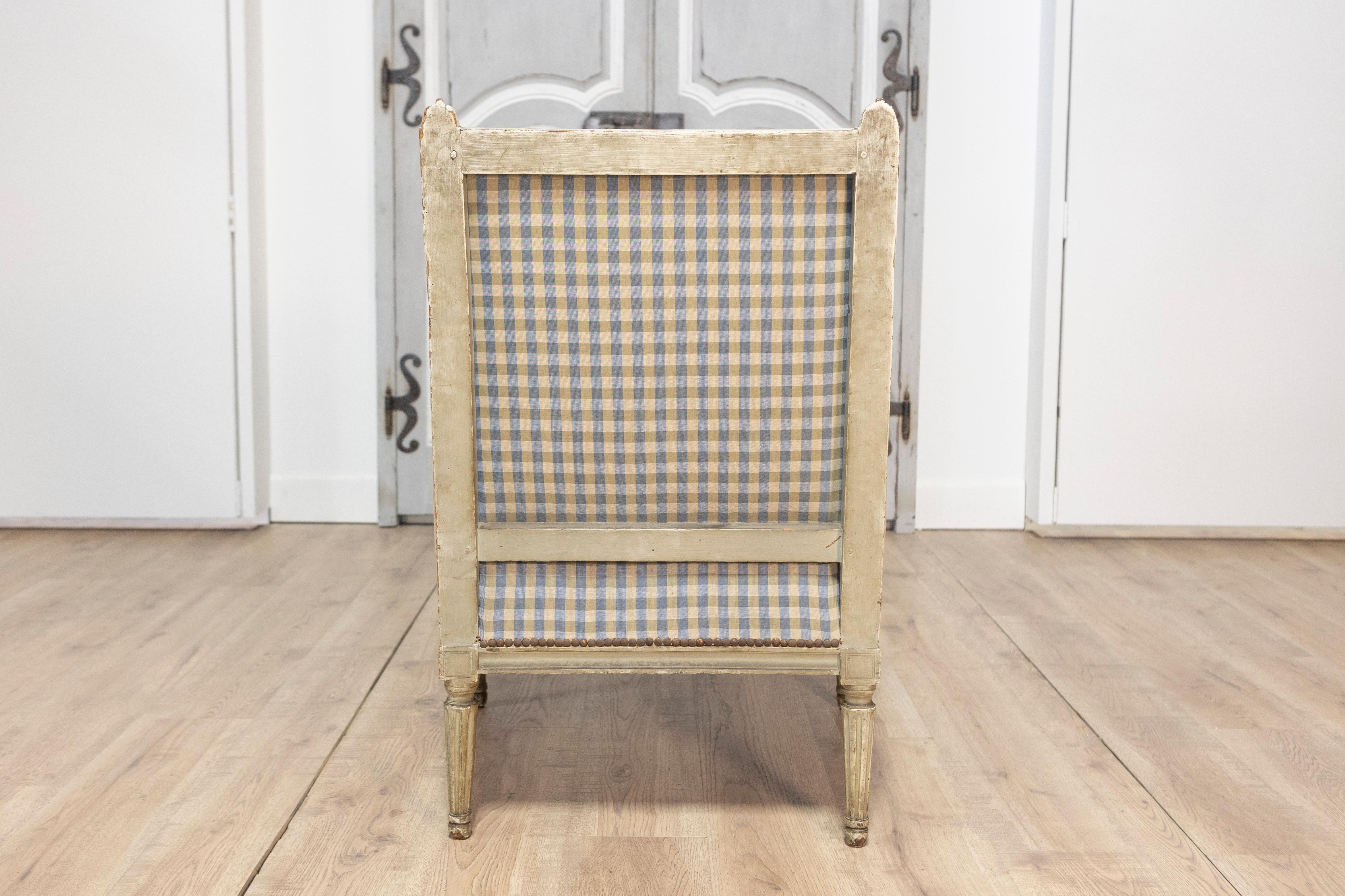 Upholstery 18th Century French Bergere Circa 1790 For Sale