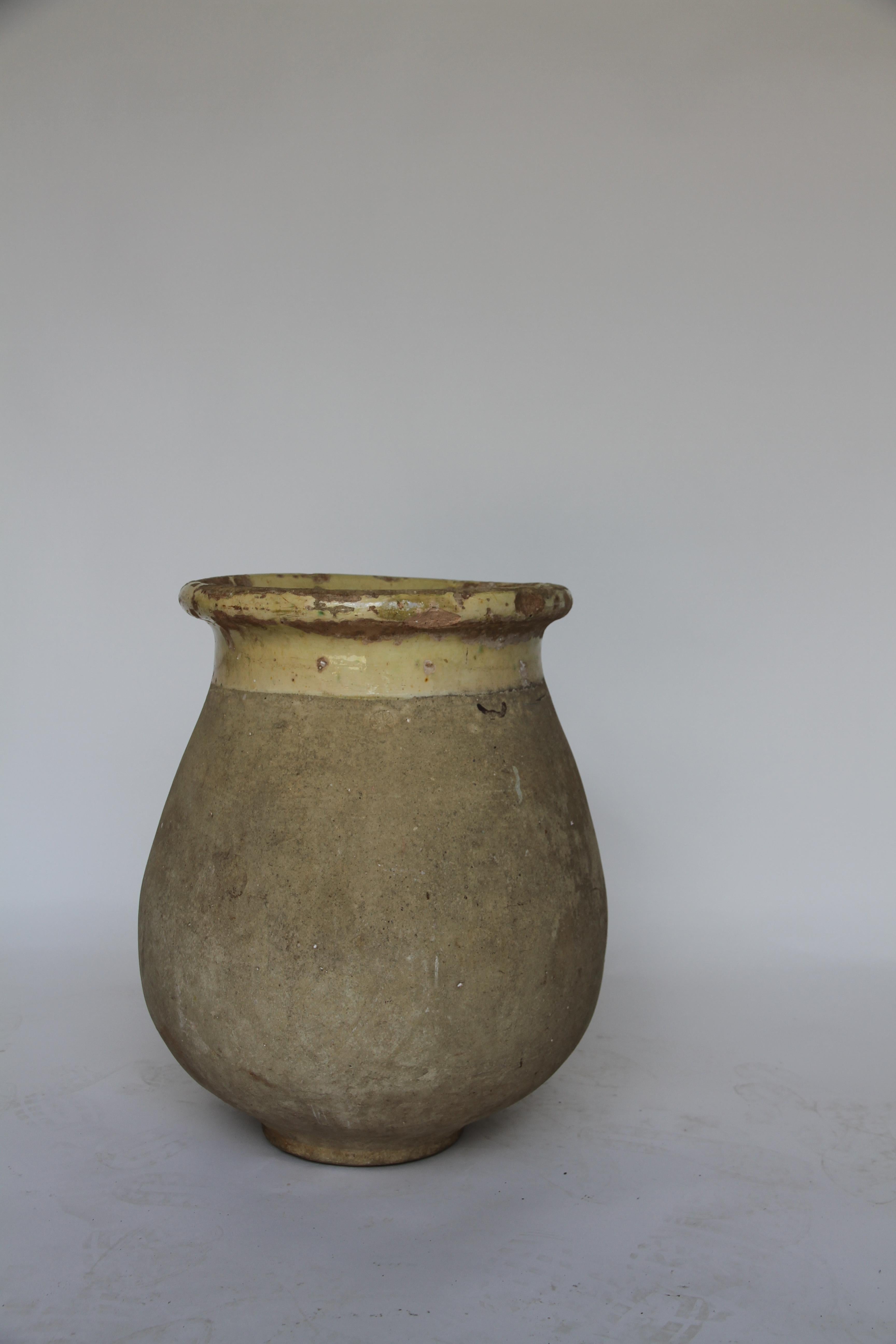 19th Century 18th Century French Biot Pot, Olive Jar