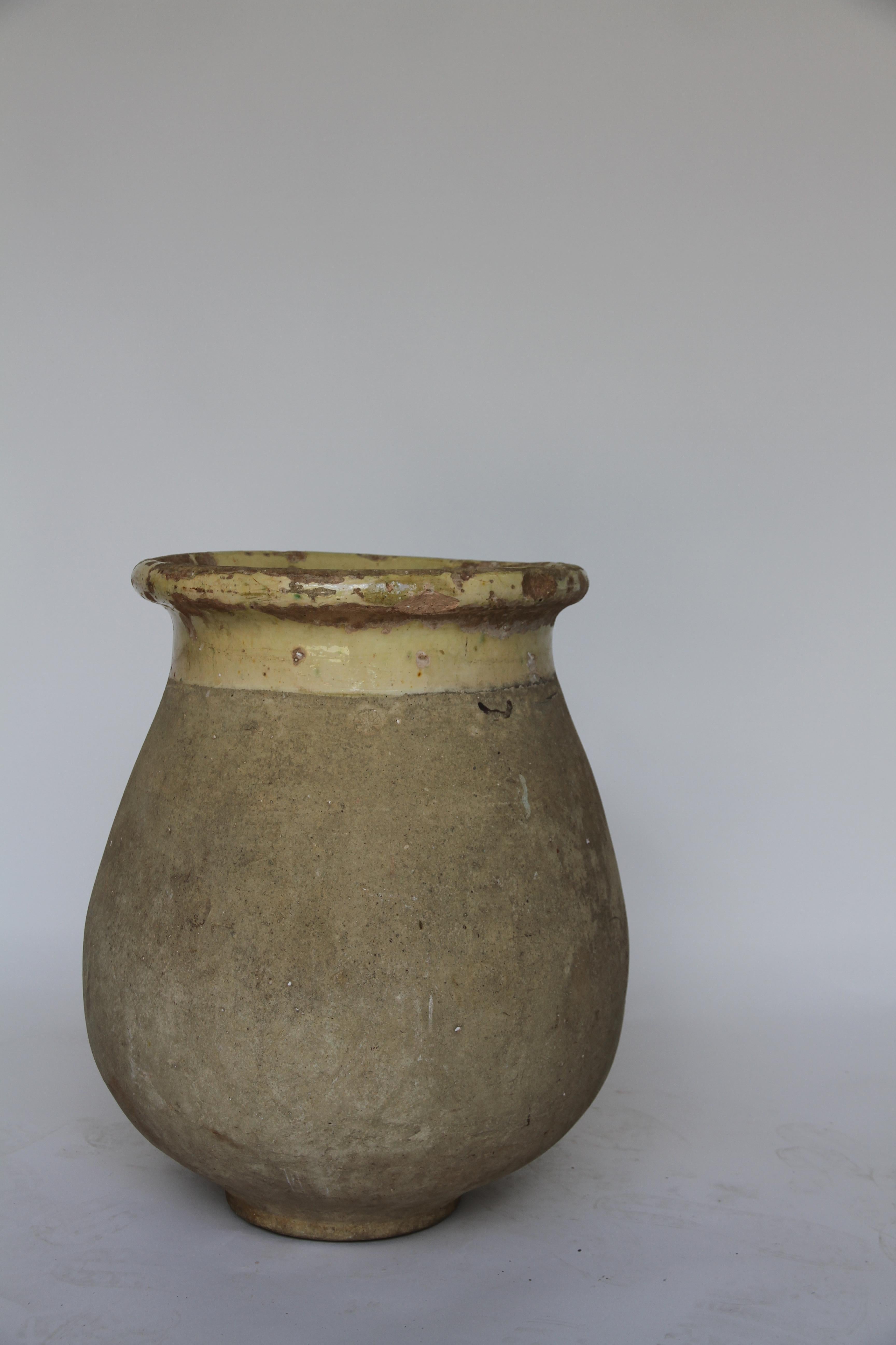 Pottery 18th Century French Biot Pot, Olive Jar