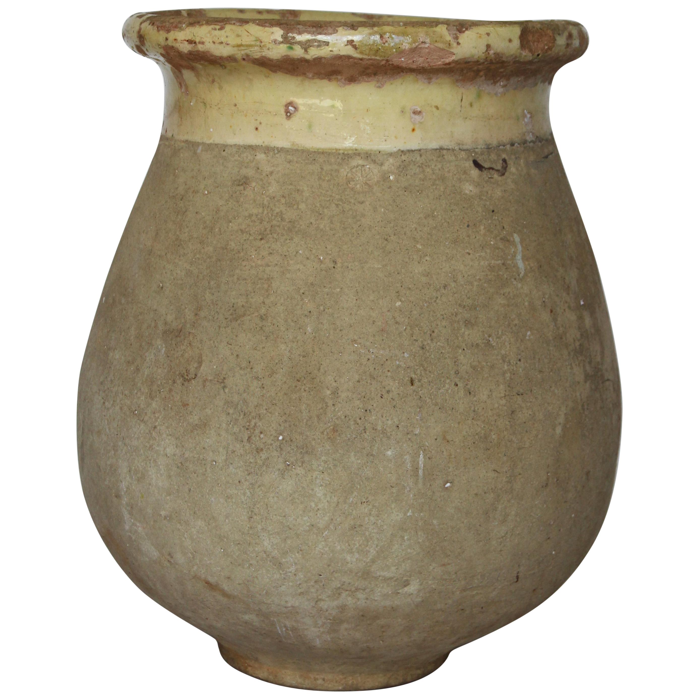 18th Century French Biot Pot, Olive Jar