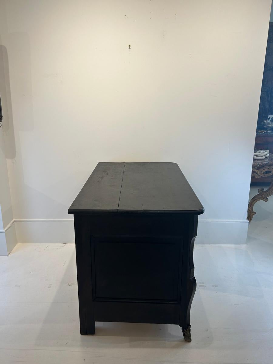18th Century French Black Regence Chest 1